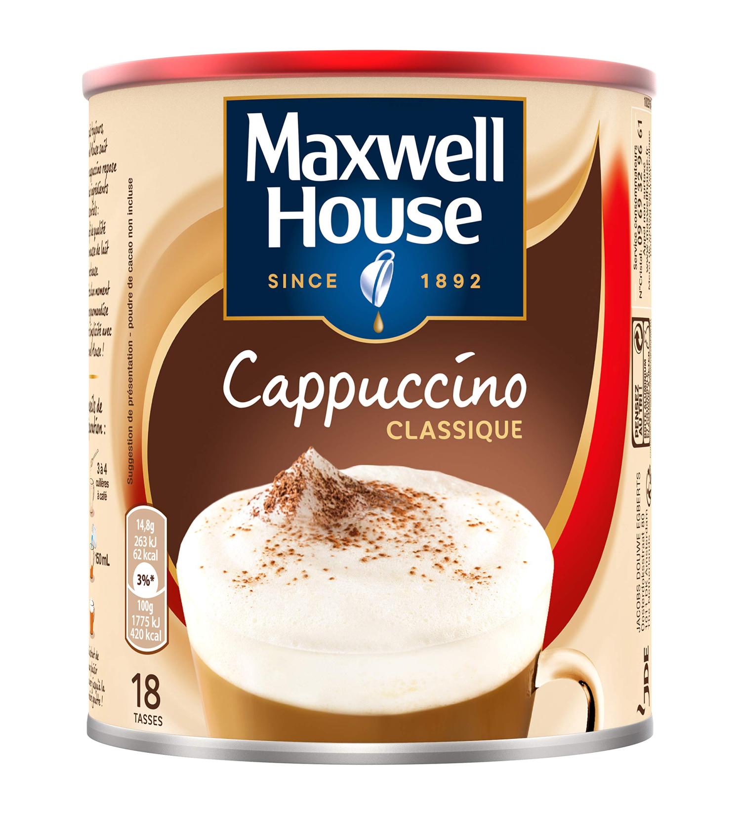Maxwell House Cappuccino Classique 280g - Buy Online on GoSupps.com