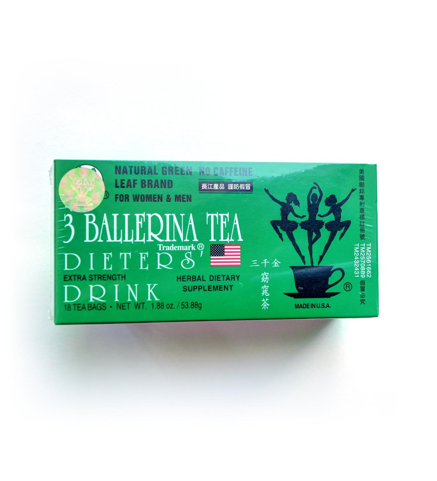 3 Ballerina Tea Extra Strength Dieters Drink Value Pack - 54 Tea Bags (In 3 Boxes) - Buy Online on GoSupps.com