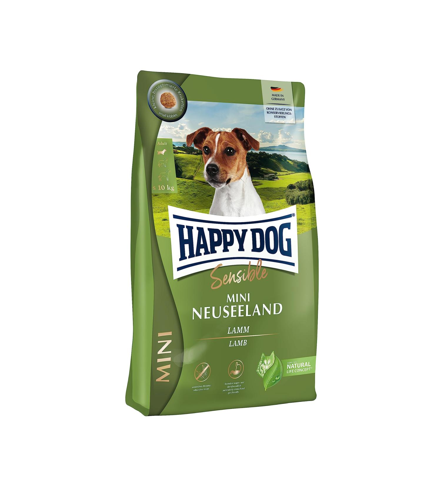 Buy Happy Dog Sensible Mini Neuseeland 4 kg - Premium Dog Food for Small Breeds | International Shipping Available - Buy Online on GoSupps.com