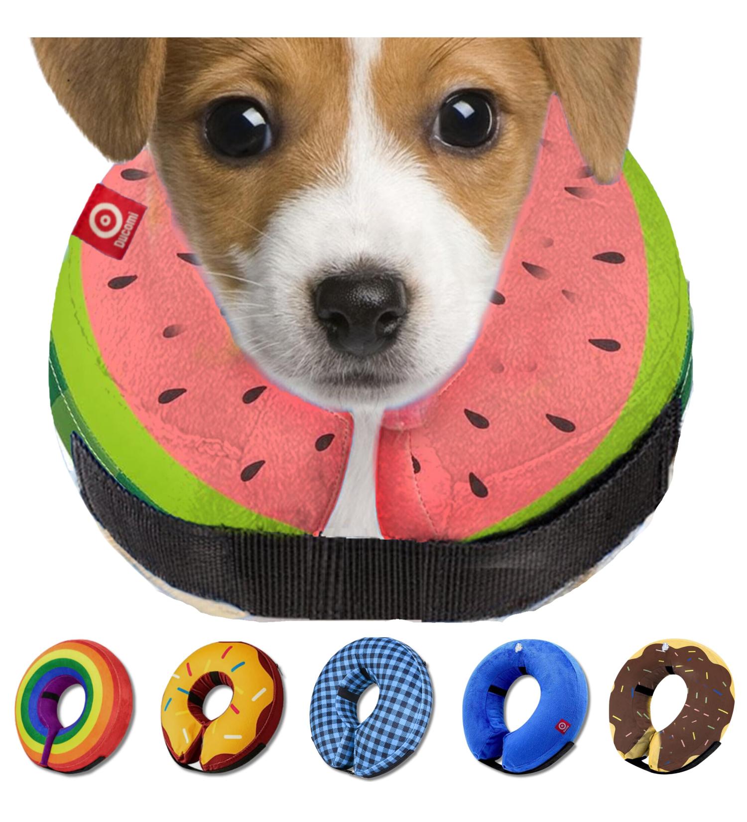 Ducomi Inflatable Dog & Cat Hinges - Post-Operative Relaxation Movement Freedom & Scratch Protection - Watermelon S - Buy Online on GoSupps.com