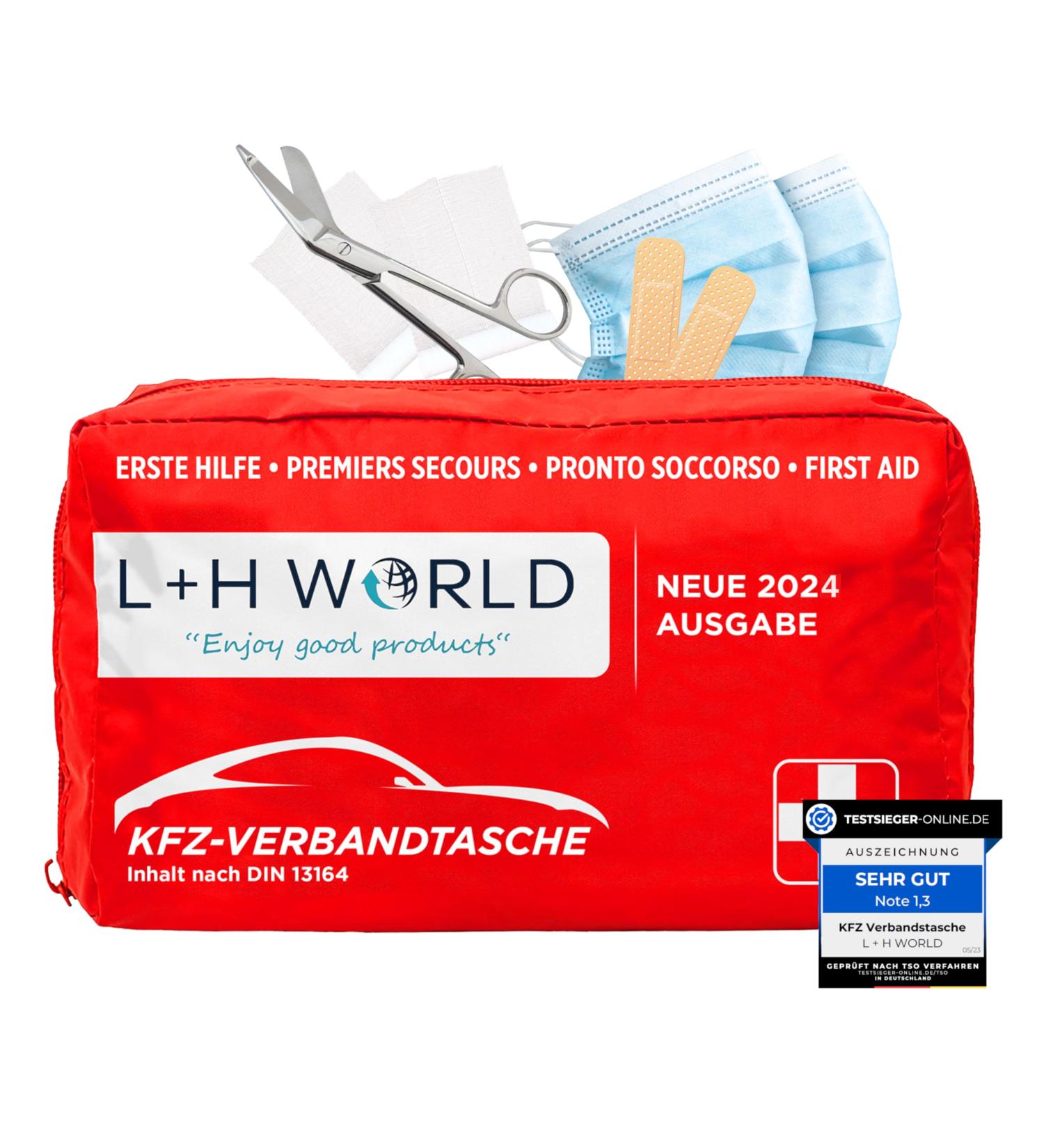 Association Kit Auto 2024 | Certified First Aid Bag | Emergency Set for Motor Vehicles | DIN 13164-2022 Compliant - Buy Online on GoSupps.com