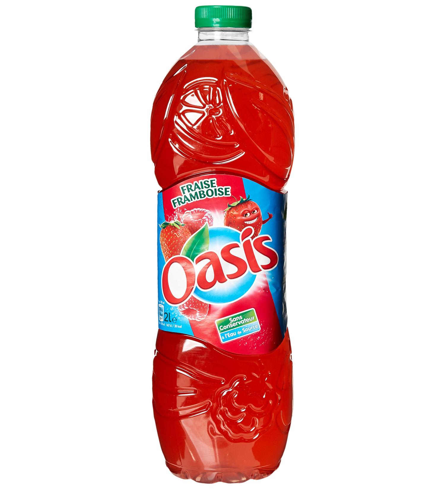 Oasis Strawberry Raspberry Fruit Drink 2 Liter Bottle - Buy Online on GoSupps.com