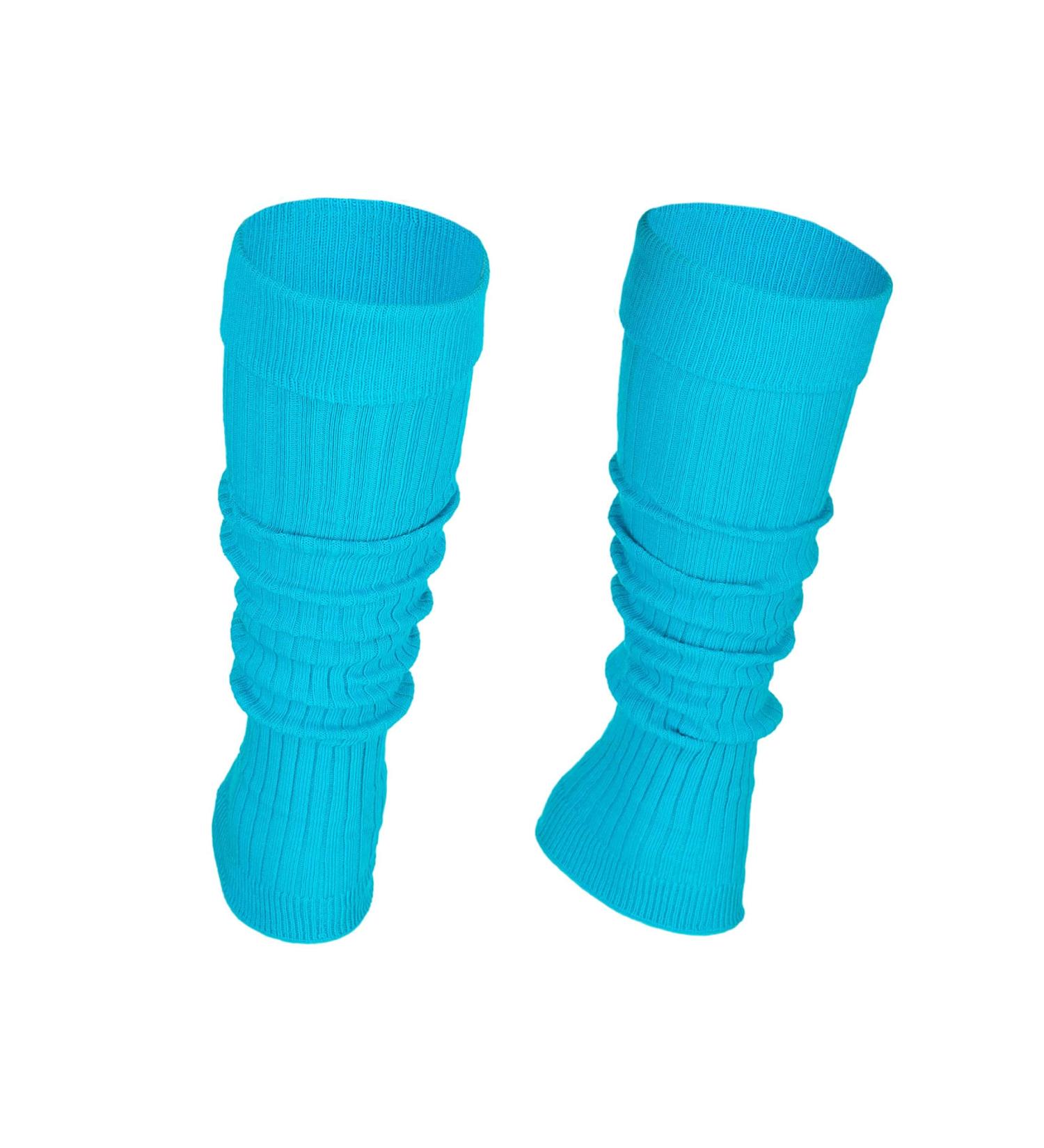 STEVEN Girl Cotton Calf Leg Warmers - Rollable & Comfortable Undersuits for Kids - Turquoise - Buy Online on GoSupps.com