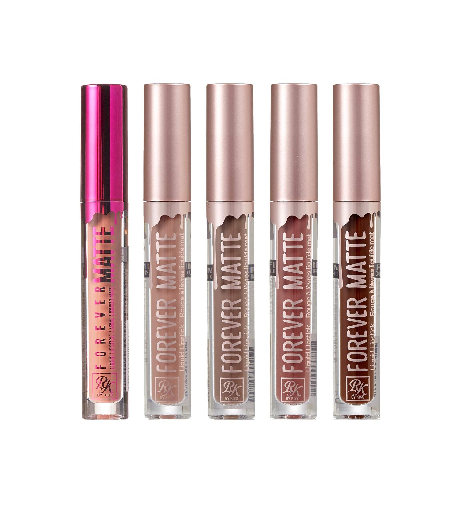 Ruby Kisses Forever Matte Liquid Lipstick 5 Pack - RFML02, RFML05, RFML07, RFML12, RFML19 - 1 Set - Buy Online on GoSupps.com