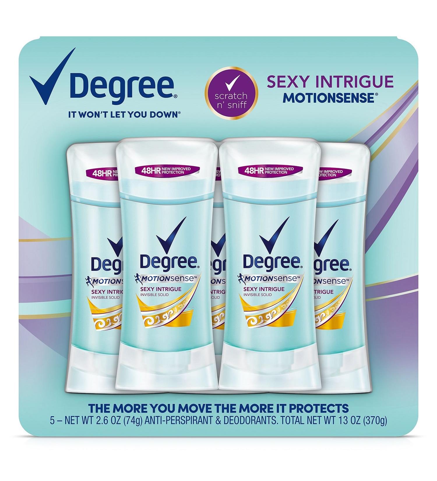 Degree Motionsense Deodorant  Sexy Intrigue (2.6 oz.  5 pk.)