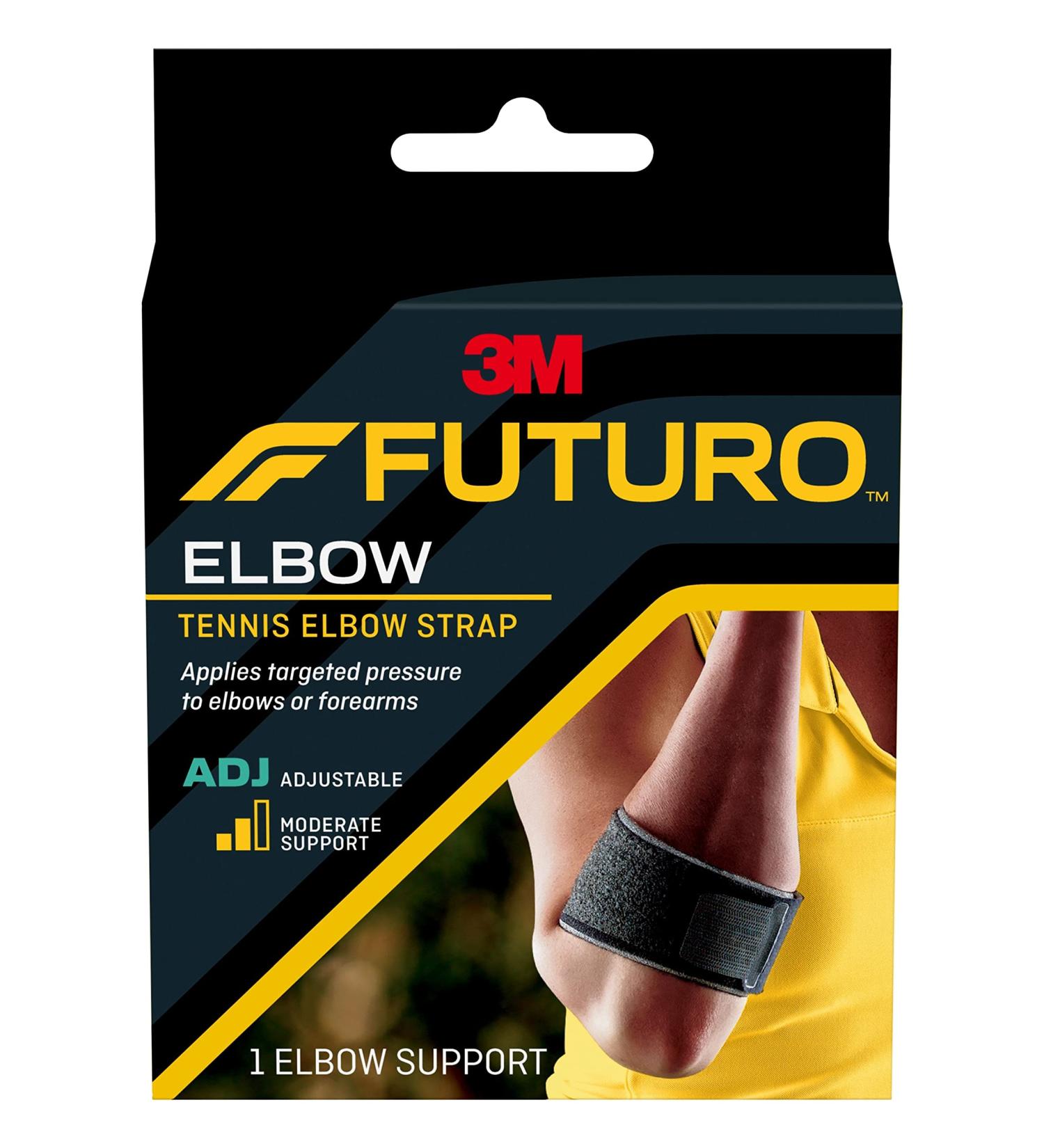 Futuro Sport Tennis Elbow Support Adjustable Black 1 Count - Buy Online on GoSupps.com