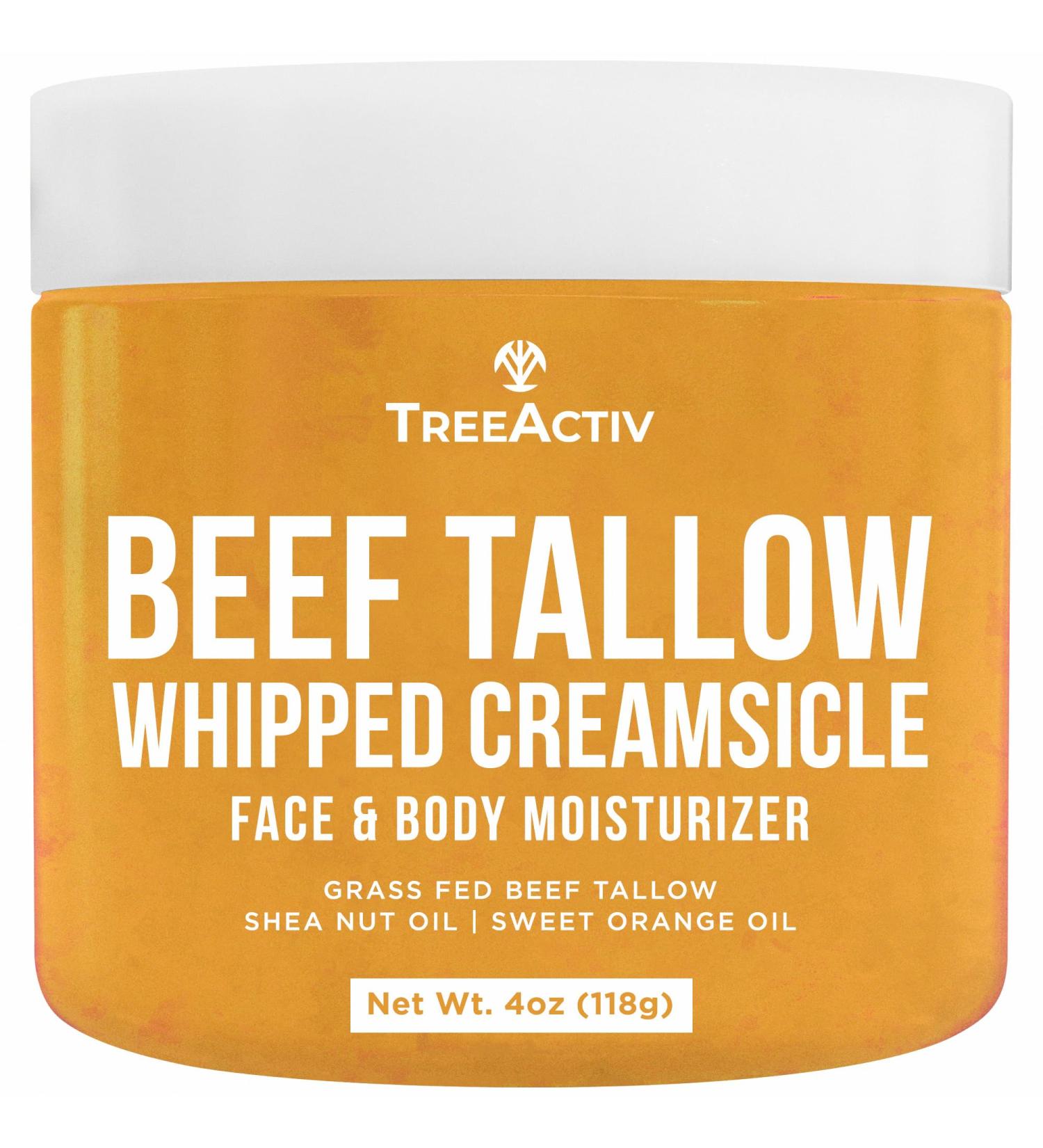 Beef Tallow Face Cream Body Moisturizer All Natural Grass Fed Whipped Beef tallow For Skin Deeply Hydrating & Nourishing Balm for Eczema Cracked Dry Itchy Irritated Skin Repair Skincare 4 fl oz - Buy Online on GoSupps.com