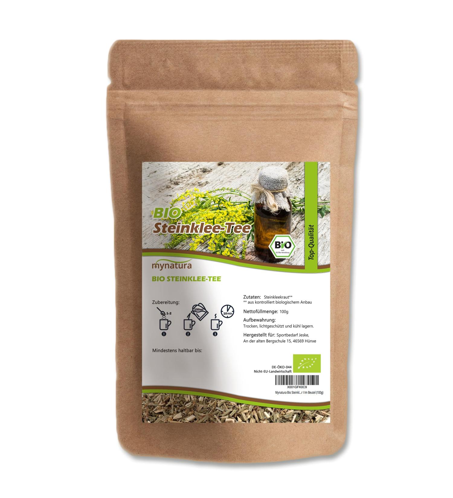 Jeske Sports Supplies Mynatura Organic stone clover tea I stone clover herb I herbal tea I natural product I honey clover I local herbs I in bag 250 g - Buy Online on GoSupps.com