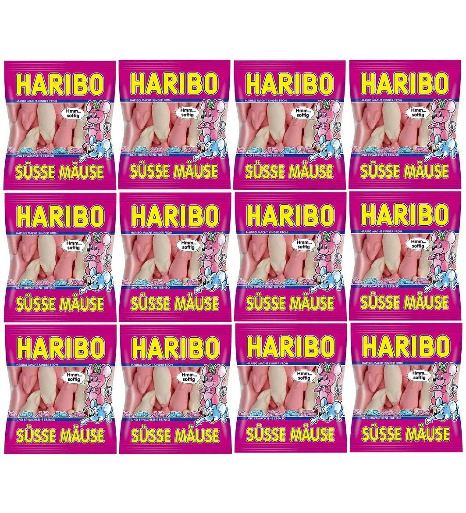 HARIBO 12 x 200g Haribo Mouse Bags (12 x 200g)