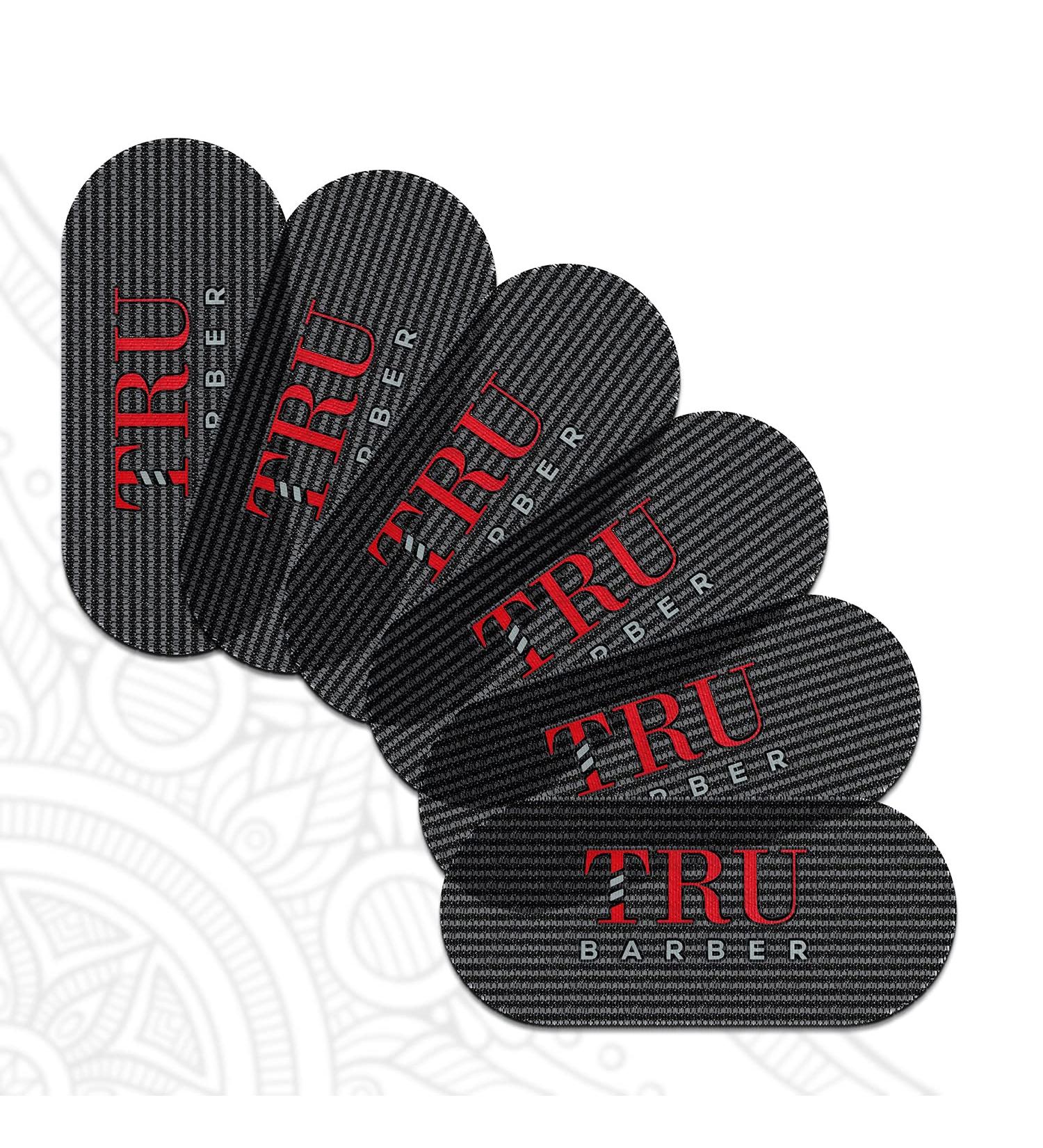 Tru Barber Hair Grippers - 6 Pack | Professional Hair Clips for Men & Women | Durable Black & Red Hairdressing Accessories - Buy Online on GoSupps.com