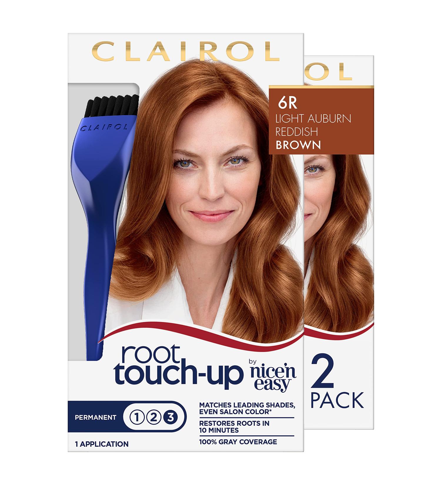 Clairol Root Touch-Up by Nice'n Easy 6R Light Auburn/Reddish Brown Hair Dye - Pack of 2 - Buy Online on GoSupps.com