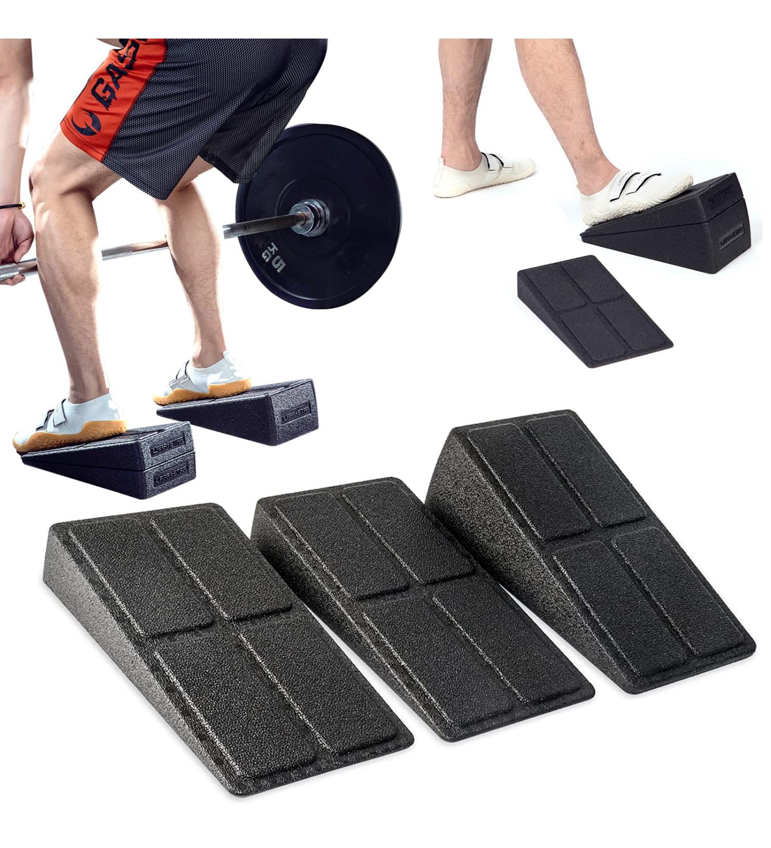 Squat Wedge Block Set | Leg Stretcher & Calf Raise Foam Slant Board | Yoga & Squats Equipment - Buy Online on GoSupps.com