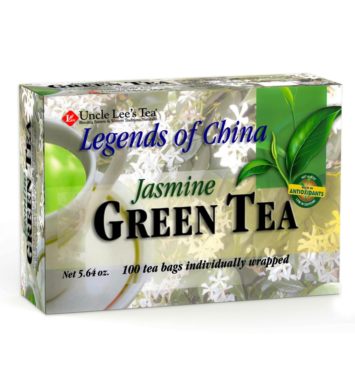 Uncle Lee's Tea Legends of China Jasmine Green Tea - 100 Bags (5.64 oz) - Buy Online on GoSupps.com