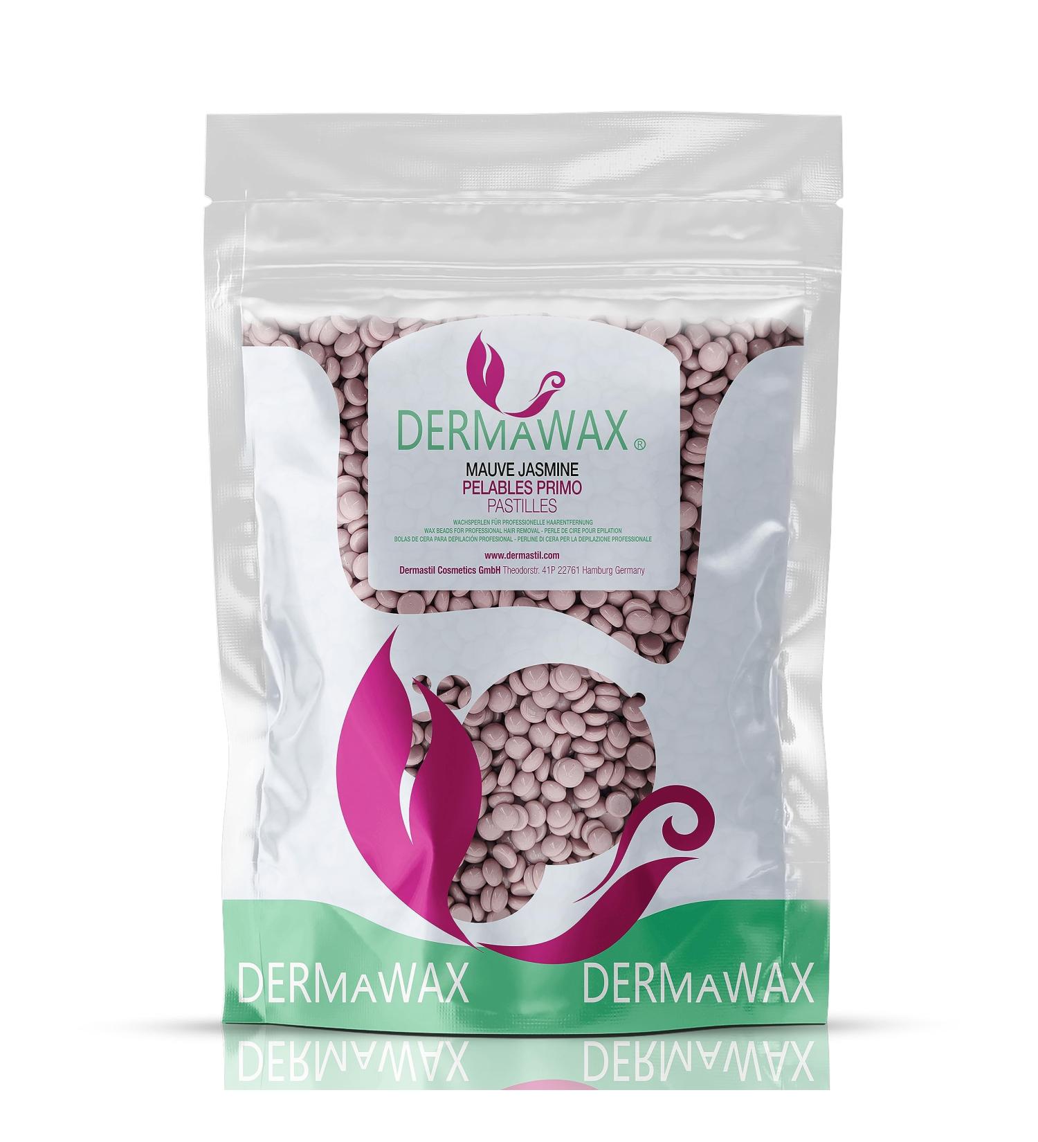Dermawax Mauve Jasmin Film Wax Pearls - Premium Hair Removal Wax for Brazilian Full Body & Face | 1kg Depilatory Solution - No Strips Needed - Buy Online on GoSupps.com
