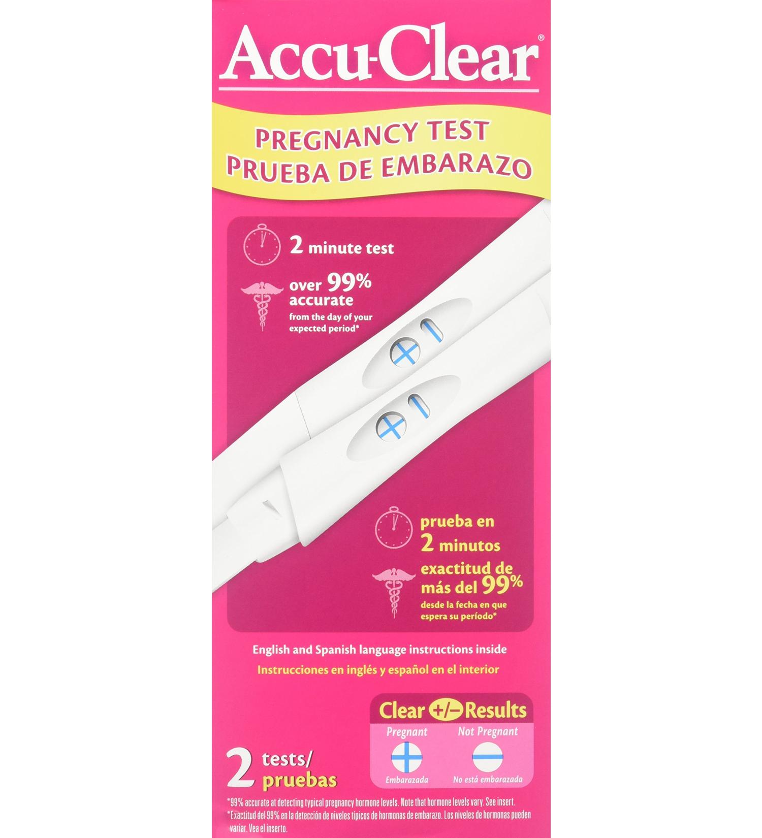 Accu-Clear Pregnancy Test-2 Count 1 - Buy Online on GoSupps.com