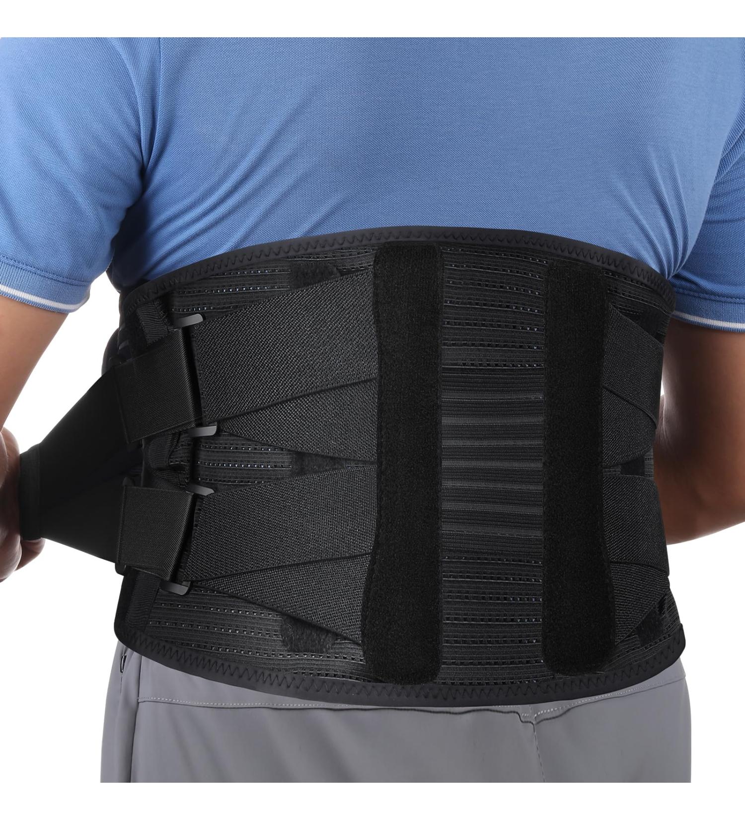 Kremorv Adjustable Back Support Belt for Men & Women | Lumbar Support for Lower Back - XL (39-45 inches) - Buy Online on GoSupps.com