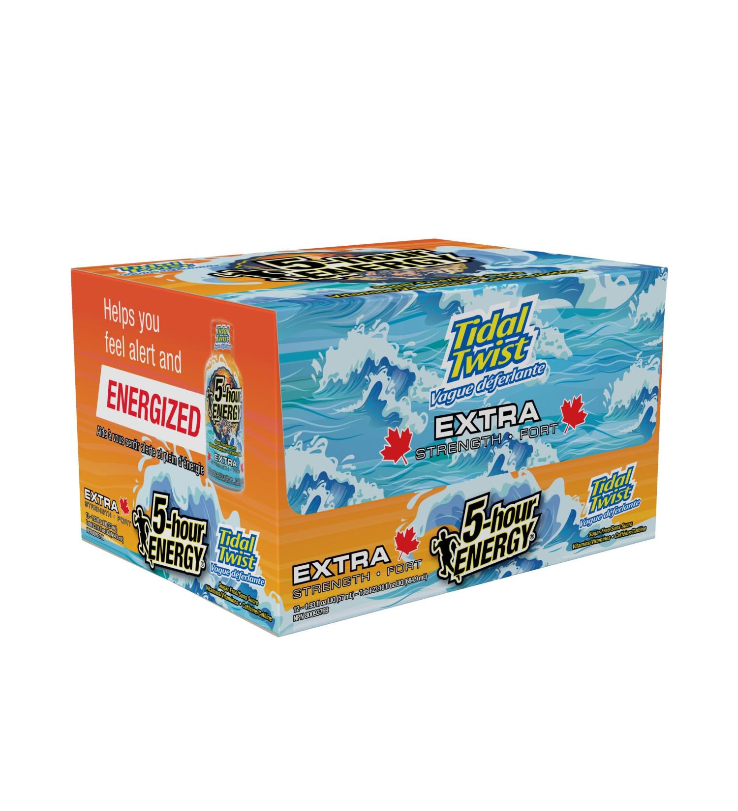 5-hour Energy - Extra Strength - Tidal Twist - 1 box of 12 x 57ml bottles