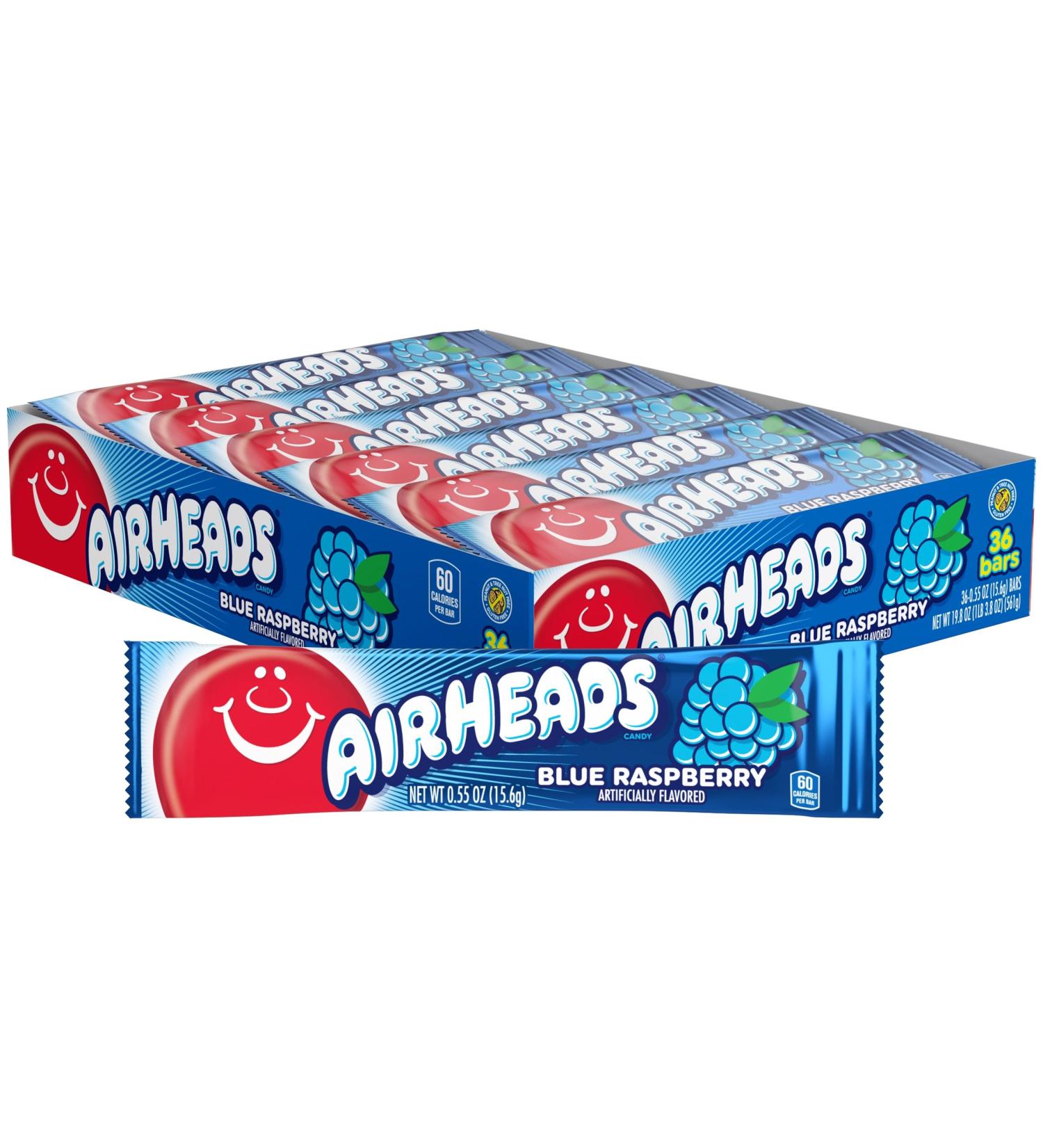 Air Heads Confiseries Fruit es Framboise Bleu 16 g - Pack de 36 Framboise bleue 16 g 36 Unit (Lot de 1) - Buy Online on GoSupps.com