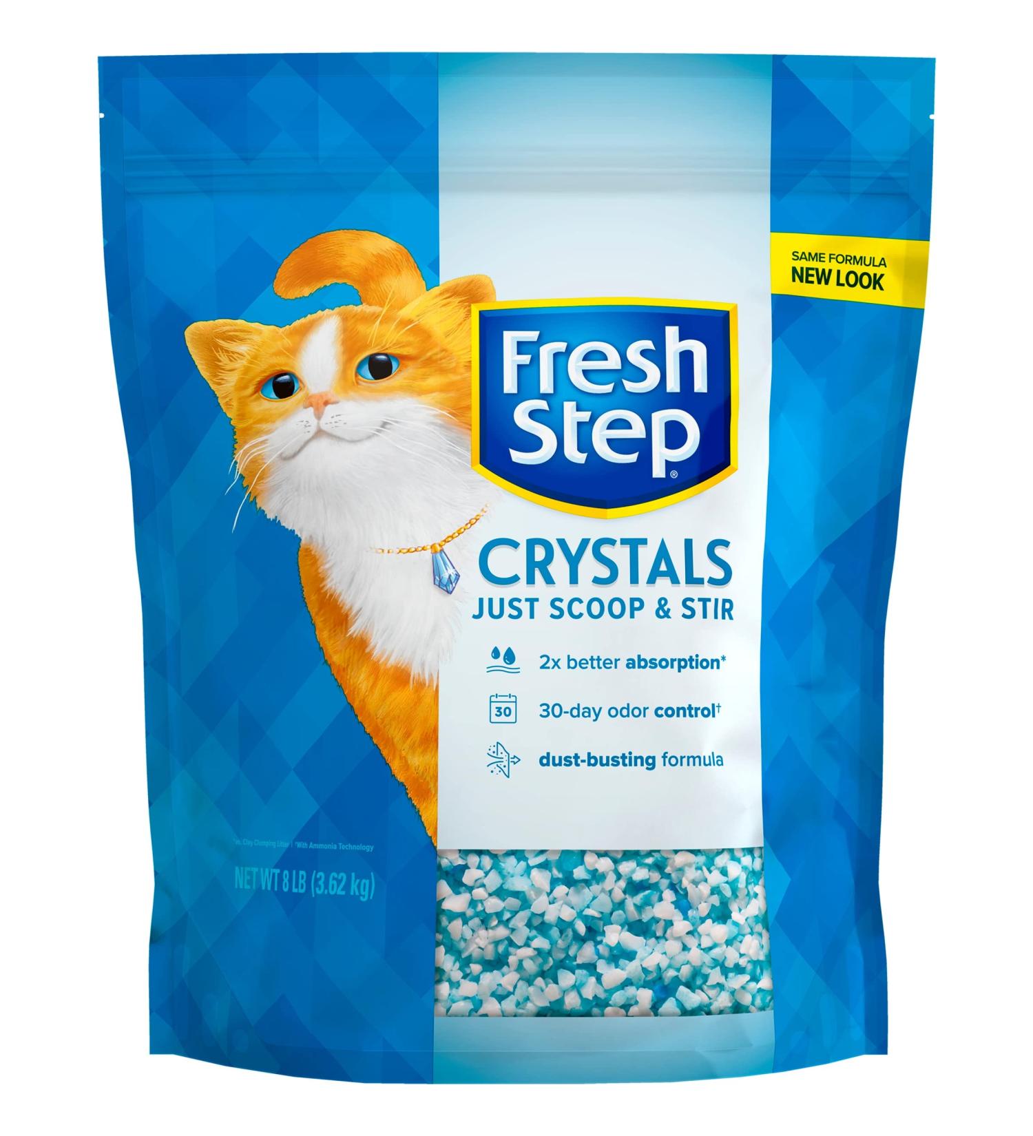 Fresh Step Crystals Premium Scented Cat Litter 8 lbs (Pack of 2) - Buy Online on GoSupps.com