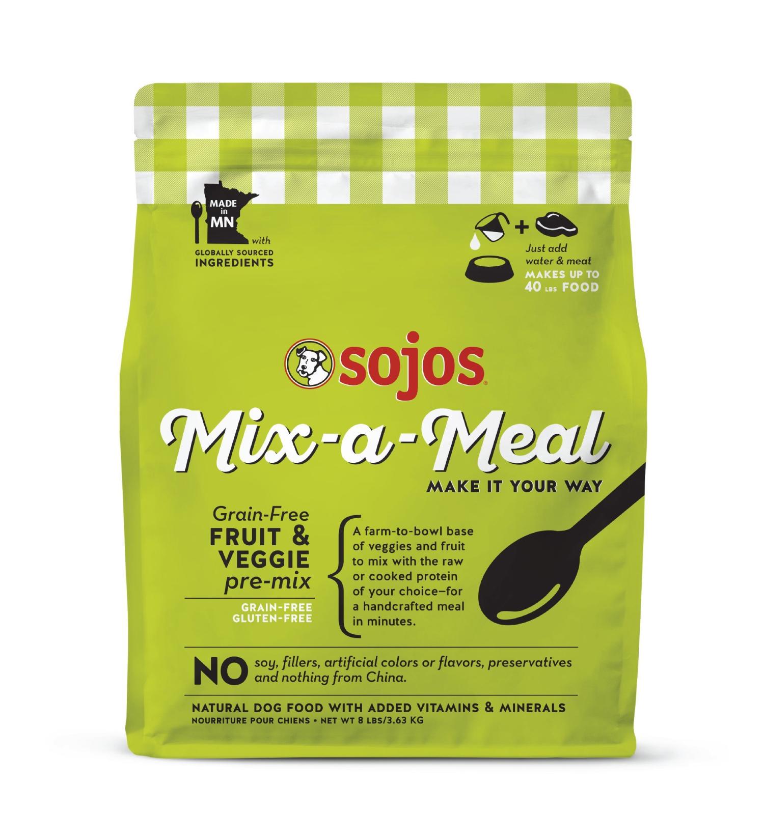 Sojos Mix-A-Meal Pre-Mix Natural Dehydrated Dog Food 8lb Grain-Free Formula (1 Pack) - Buy Online on GoSupps.com