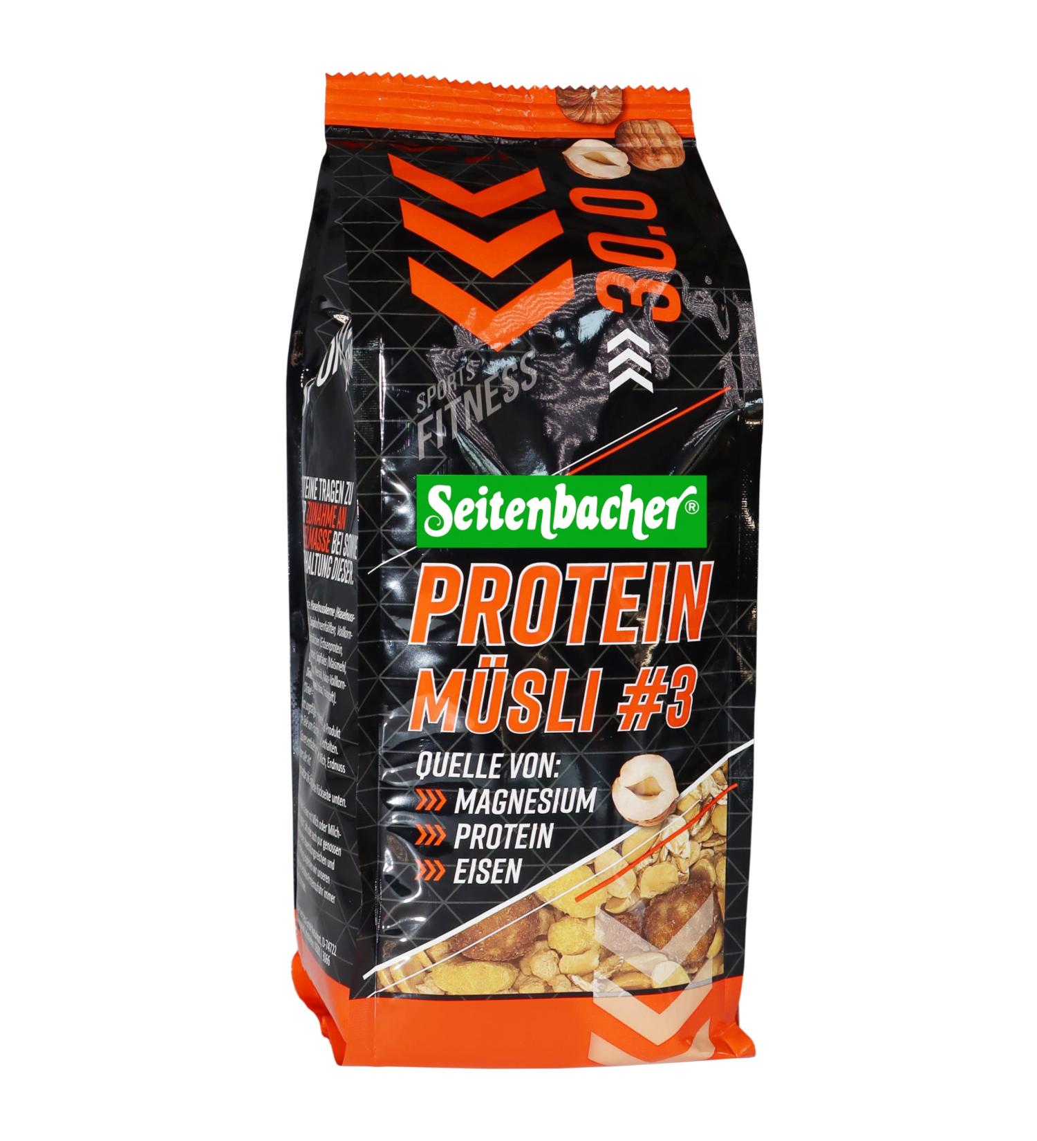  Seitenbacher Seitenbacher High Protein Granola III/3 Reach the next level I 30% protein I 6 protein sources I (6 x 400 g) - Buy Online on GoSupps.com
