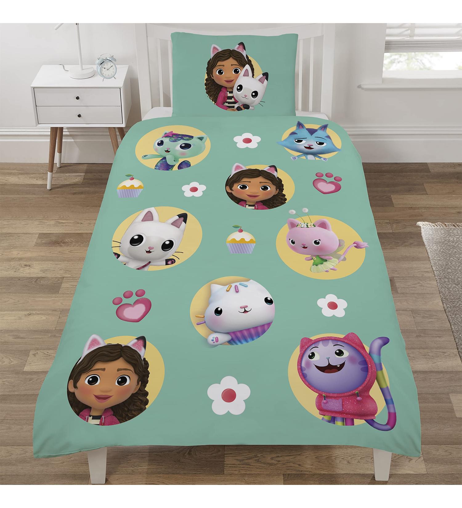 Coco Moon Gabby's Dollhouse Soft Reversible Bedding Set for Toddlers - Single Size Duvet Cover and Pillow - Ideal Prime Gift - Buy Online on GoSupps.com