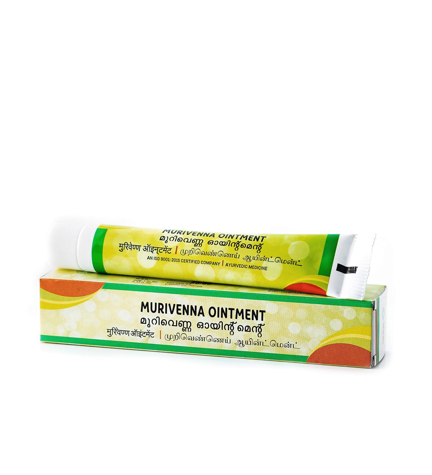 Sitaram Murivenna Ointment 20g (Pack of 2) - Ayurvedic Relief for Injuries Wounds & Burns | International Shipping - Buy Online on GoSupps.com