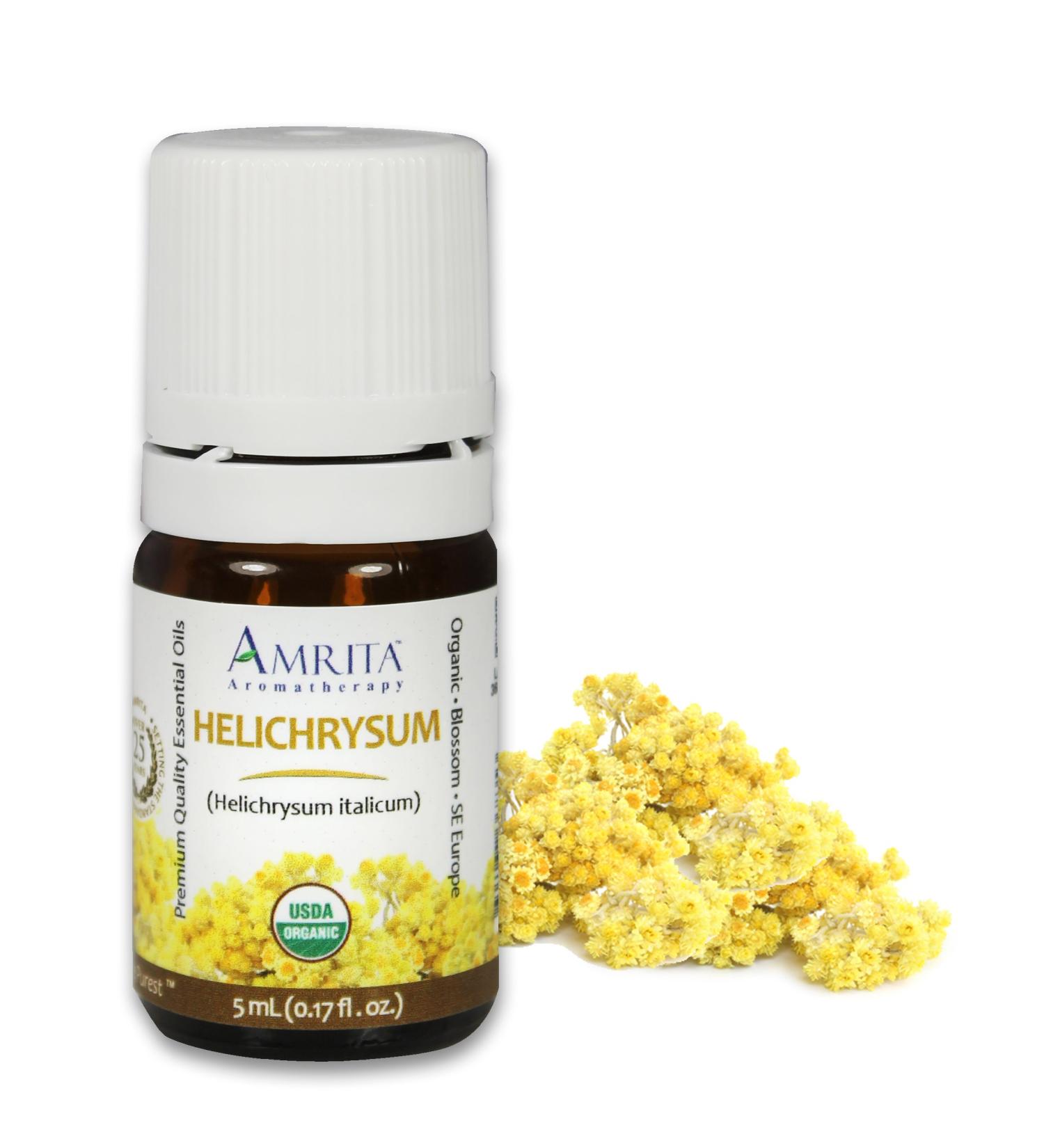 Organic Helichrysum Essential Oil 100% Pure Undiluted Helichrysum italicum Therapeutic Grade Premium Quality Aromatherapy Oil Tested & Verified 5ML 1 Fl Oz (Pack of 1) - Buy Online on GoSupps.com