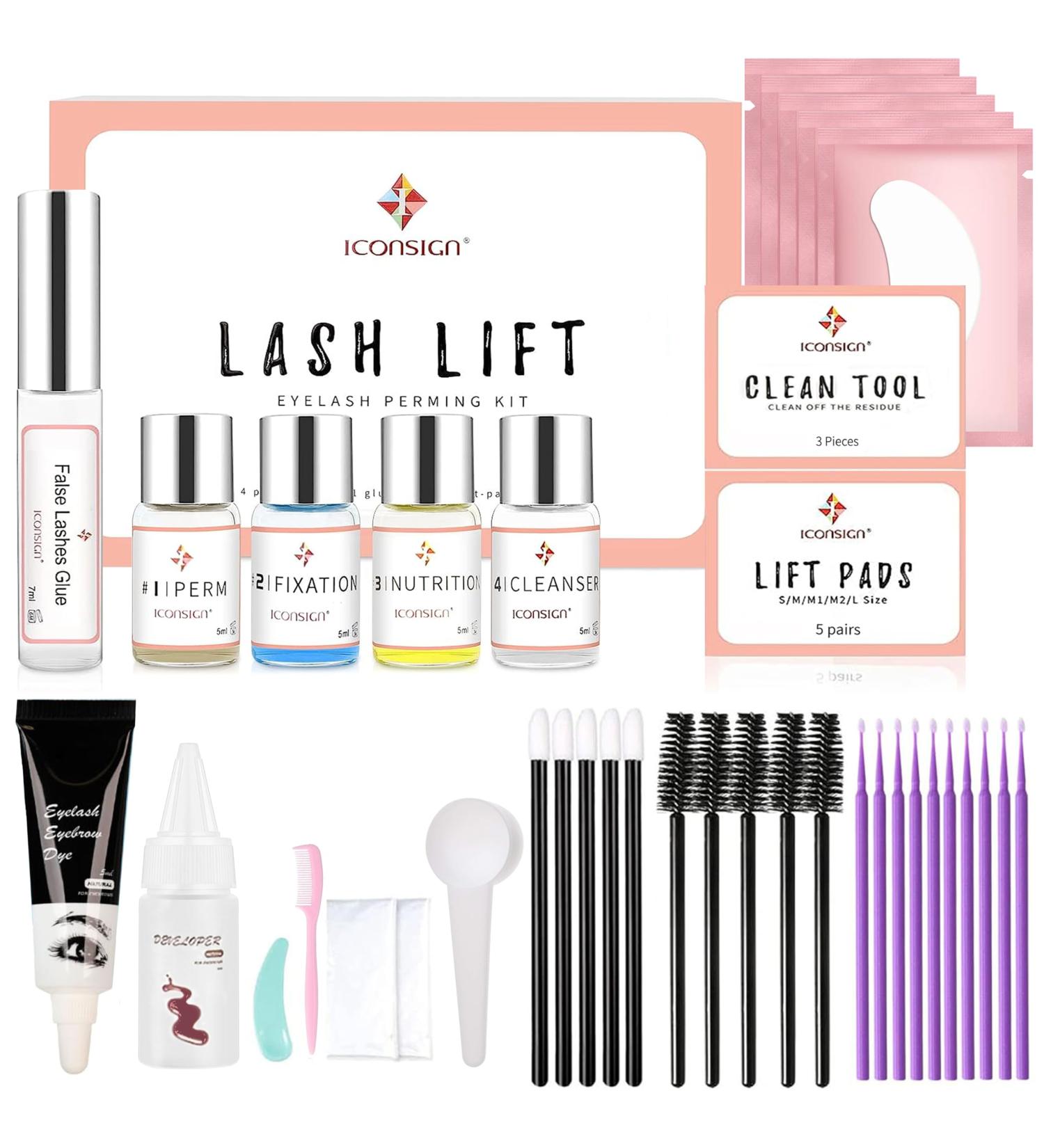 Lash Lift Kit - Aikvigss 4 in 1 Eyelash & Eyebrow Tinting Set | Fast & Effective Lifting for Voluminous Results | Safe Professional Quality - Buy Online on GoSupps.com