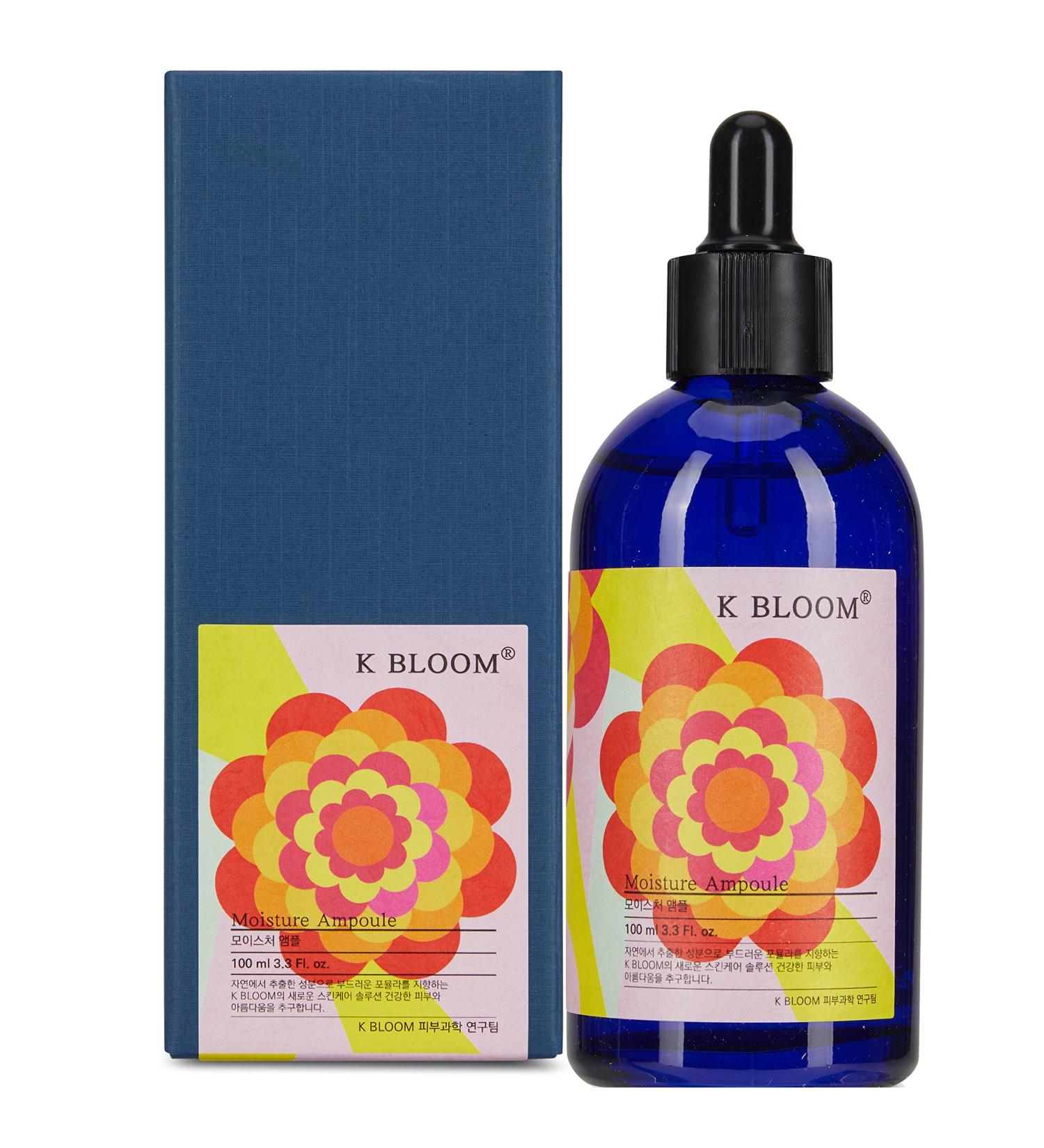 K BLOOM Moisture Ampoule - Nourishing & Hydrating Daily Moisturizer for Oily/Combination Skin | 100ml | Rapid Soothing Formula - Buy Online on GoSupps.com