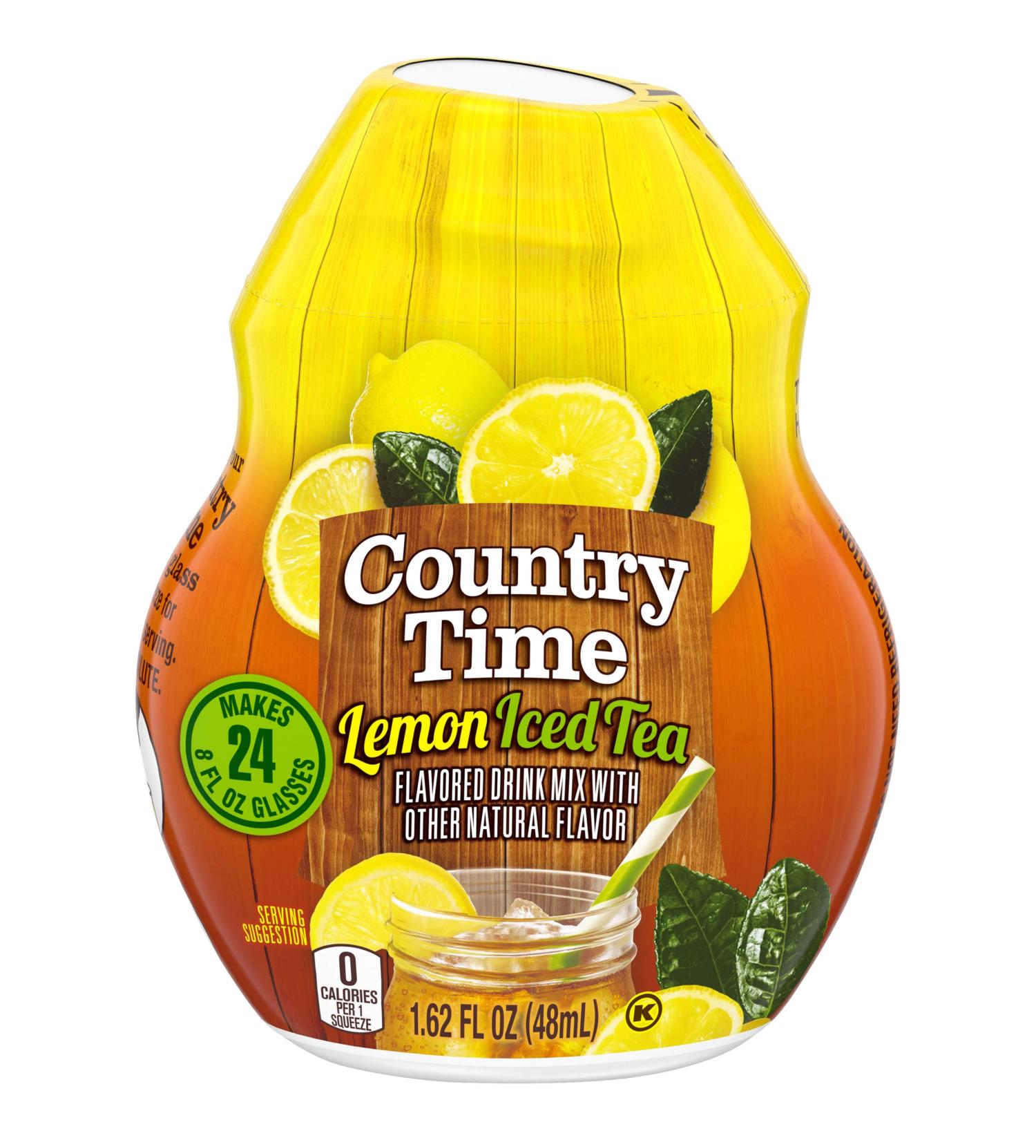 Country Time Sugar-Free Lemon Iced Tea Liquid Water Enhancer - 1.62 fl oz - Buy Online on GoSupps.com