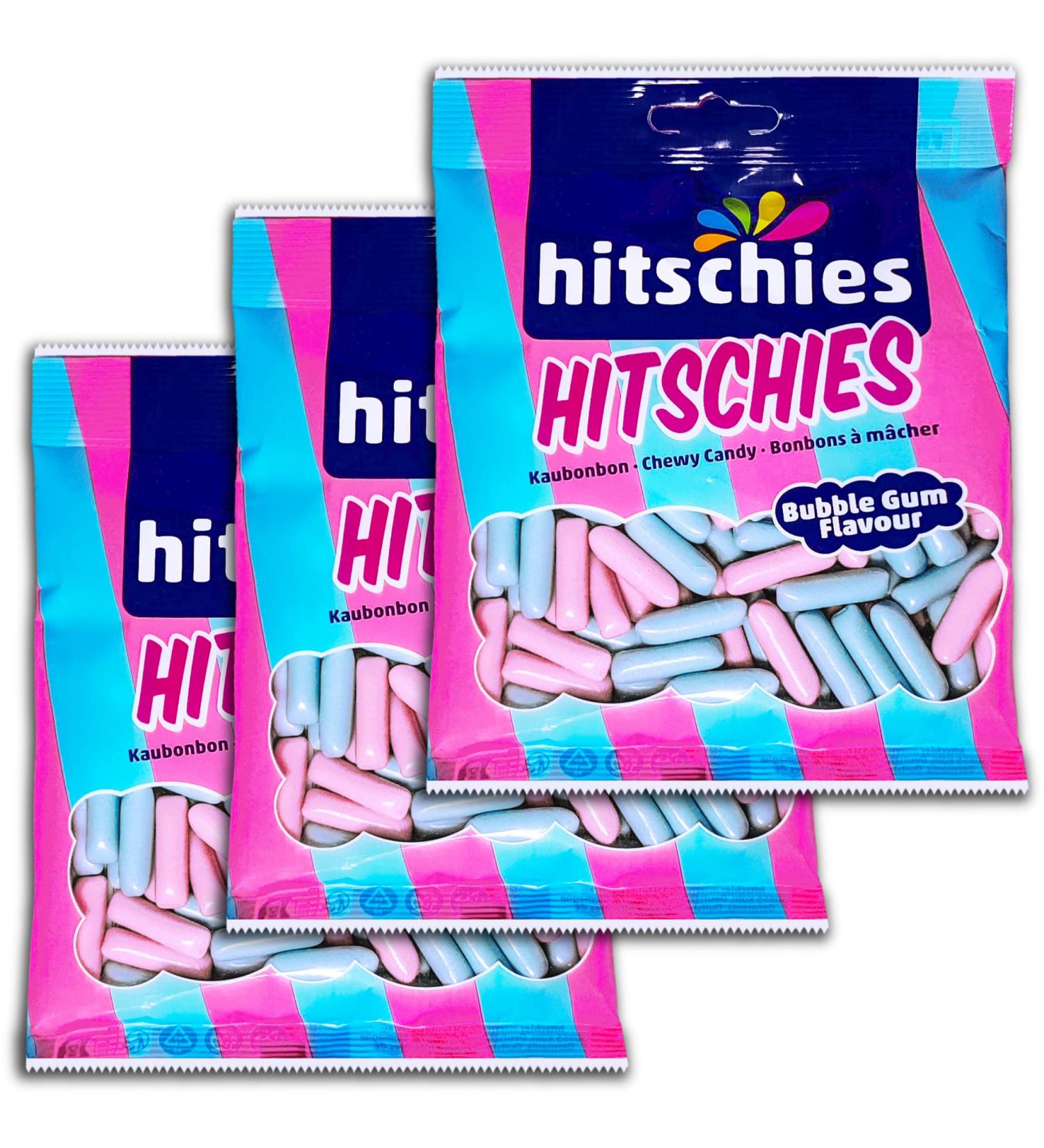 Pack of 3 hitschies Hitschies Bubble Gum 3x 140g