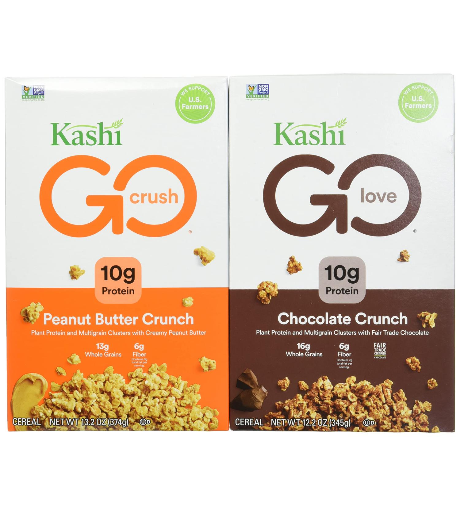 Kashi GO Breakfast Cereal Variety Pack - Vegan Protein - 50.8oz Case (4 Boxes) - Buy Online on GoSupps.com