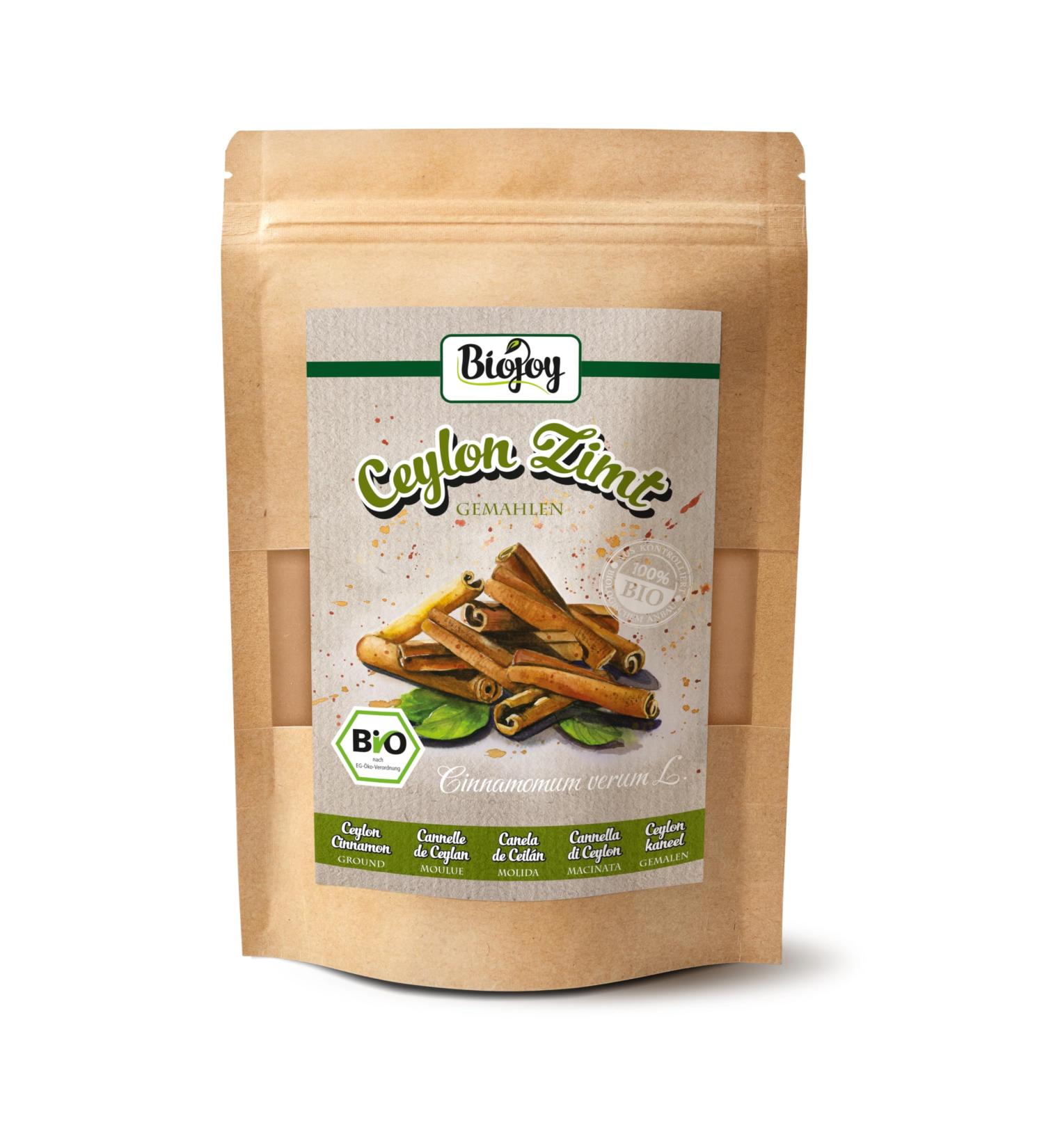 Biojoy Organic Ceylon cinnamon powder (250 g) without additives (Cinnamomum verum L.) - Buy Online on GoSupps.com