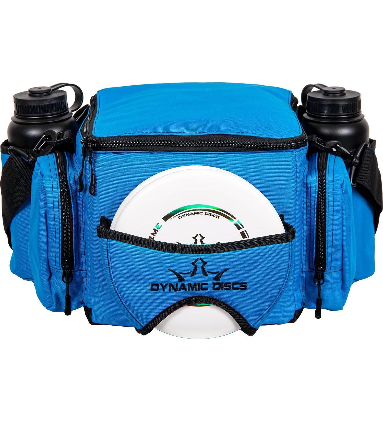 Dynamic Discs Soldier Disc Golf Bag | 18+ Disc Capacity | On-Deck Putter Pocket | Two Storage Pockets | Adjustable Shoulder Strap | Water Bottle Holders - Buy Online on GoSupps.com