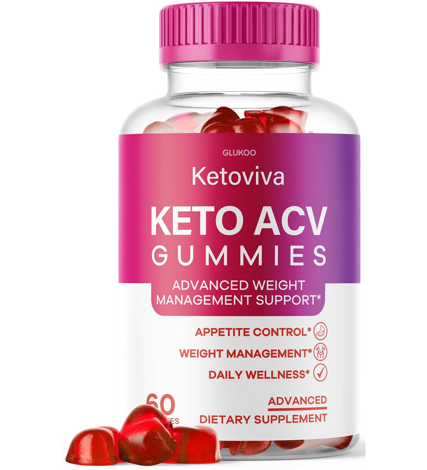 Glukoo Ketoviva ACV Keto Gummies - 30 Day Supply of K3 Viva Gummies for Keto Support - Buy Online on GoSupps.com