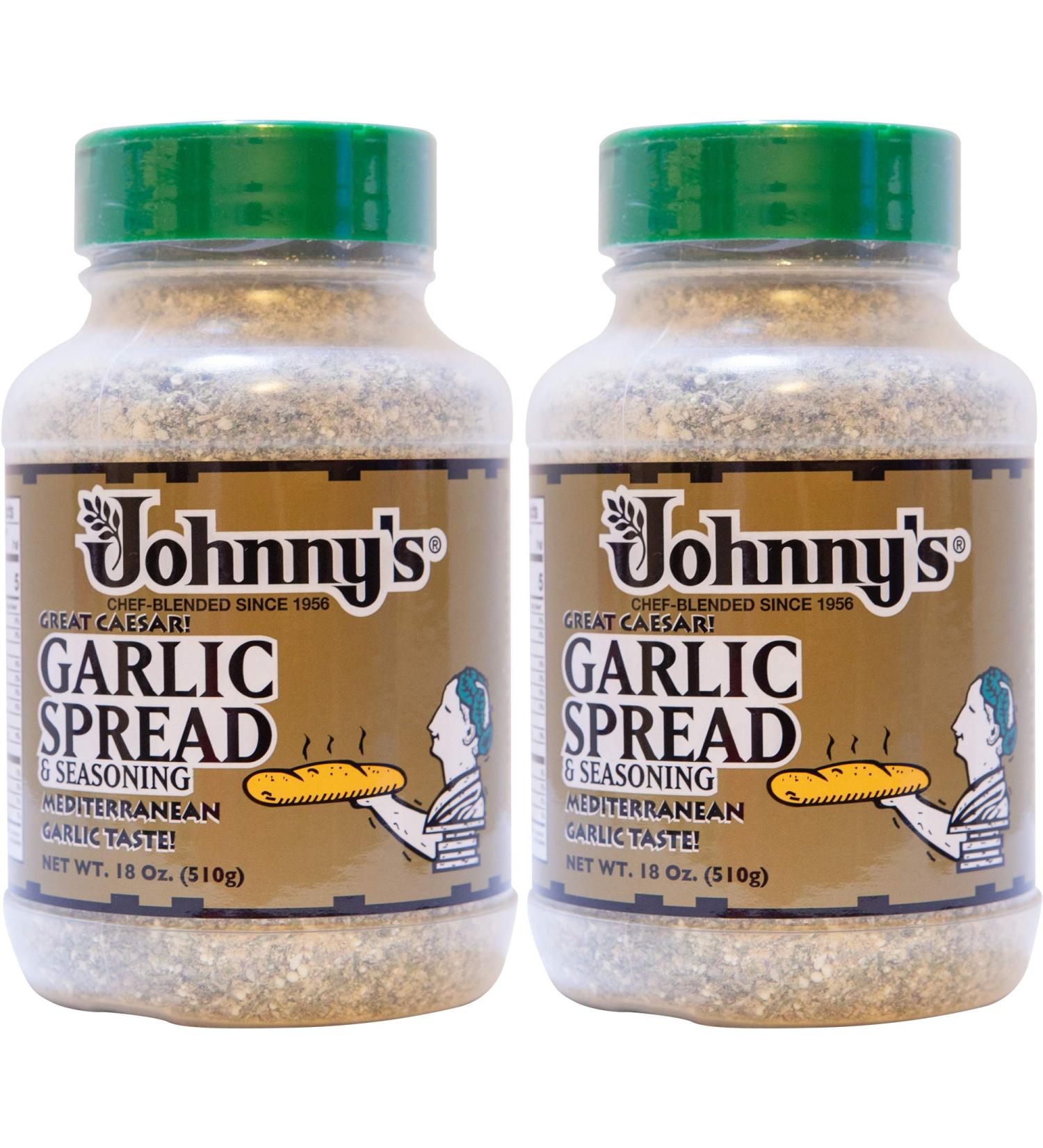 Johnny's Garlic Spread & Seasoning 18 Oz (Pack of 2) - Delicious Flavor Booster for Any Dish - Buy Online on GoSupps.com