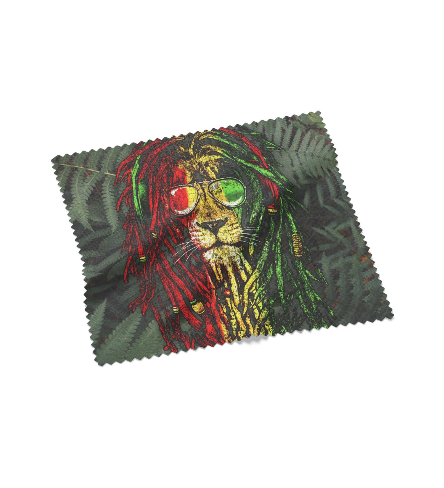 Urban Backwoods Rastafari Lion I Microfiber Cloth Glasses Cleaning Cloth