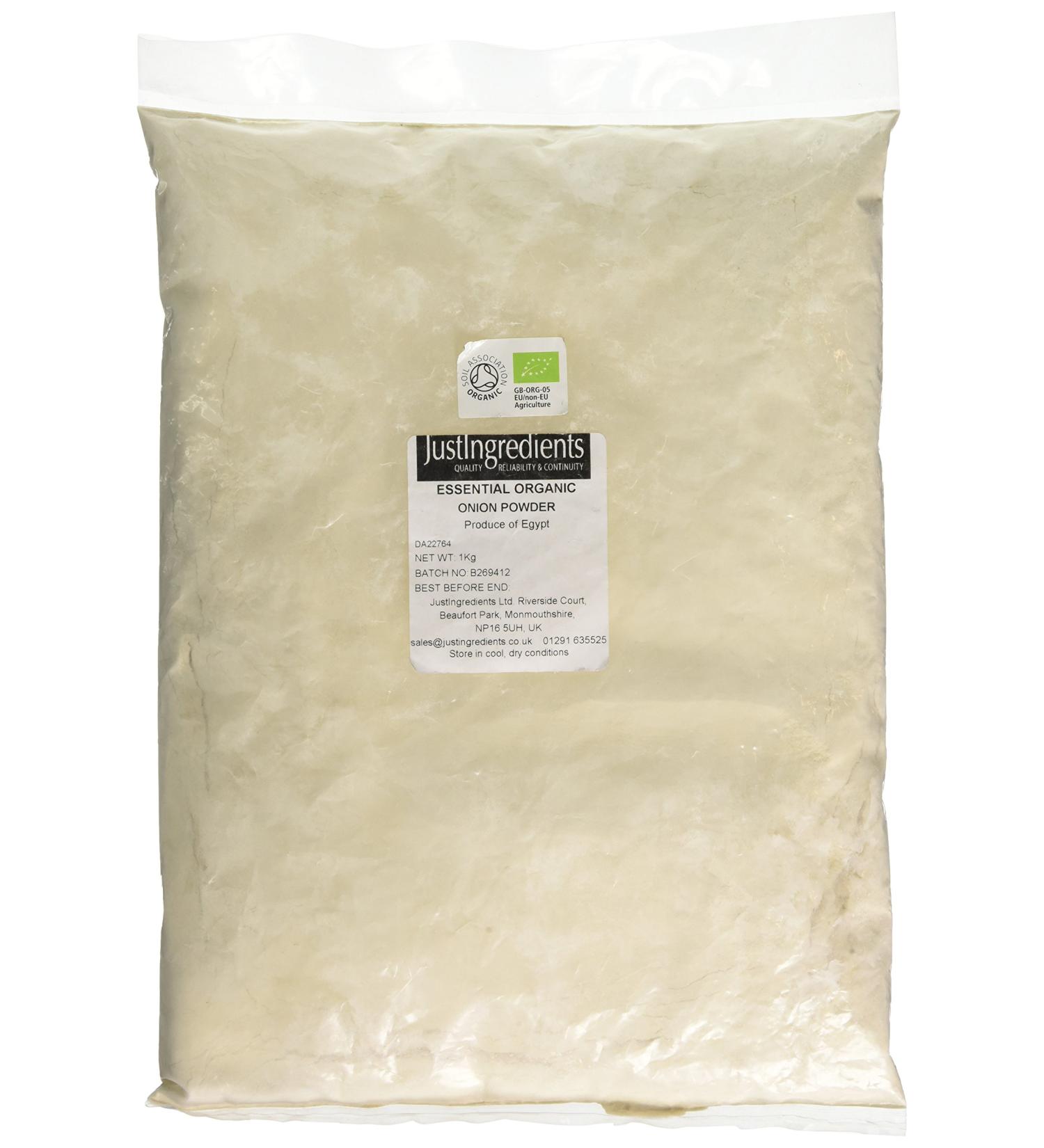 JustIngredients Organic Onion Powder 1kg - Essential Ingredient for Cooking - Buy Online on GoSupps.com