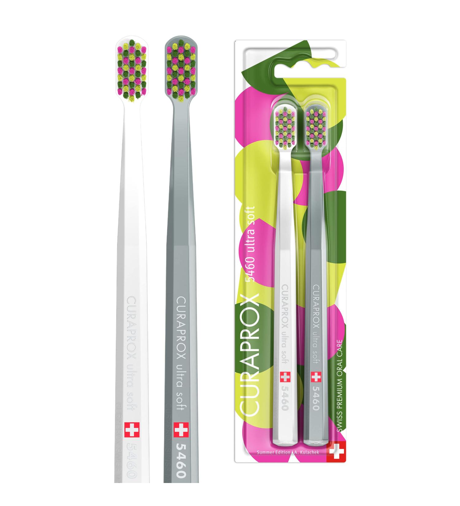 Curaprox CS 5460 Ultra Soft Manual Toothbrush - Special Edition Summer 2023 (2 Pieces) | Best Soft Toothbrush for Gentle Cleaning - Buy Online on GoSupps.com