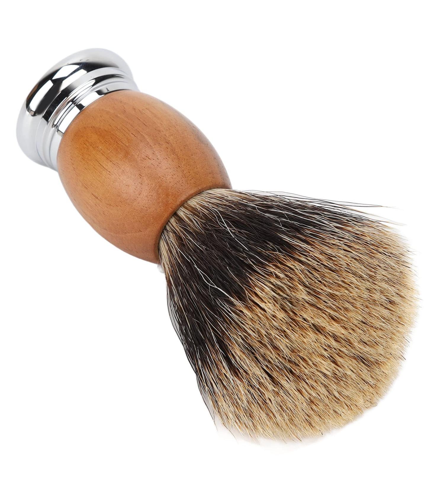 Premium Synthetic Shaving Brush for Salon & Beard Grooming | Facial Cleansing Handle - International Shipping Available - Buy Online on GoSupps.com
