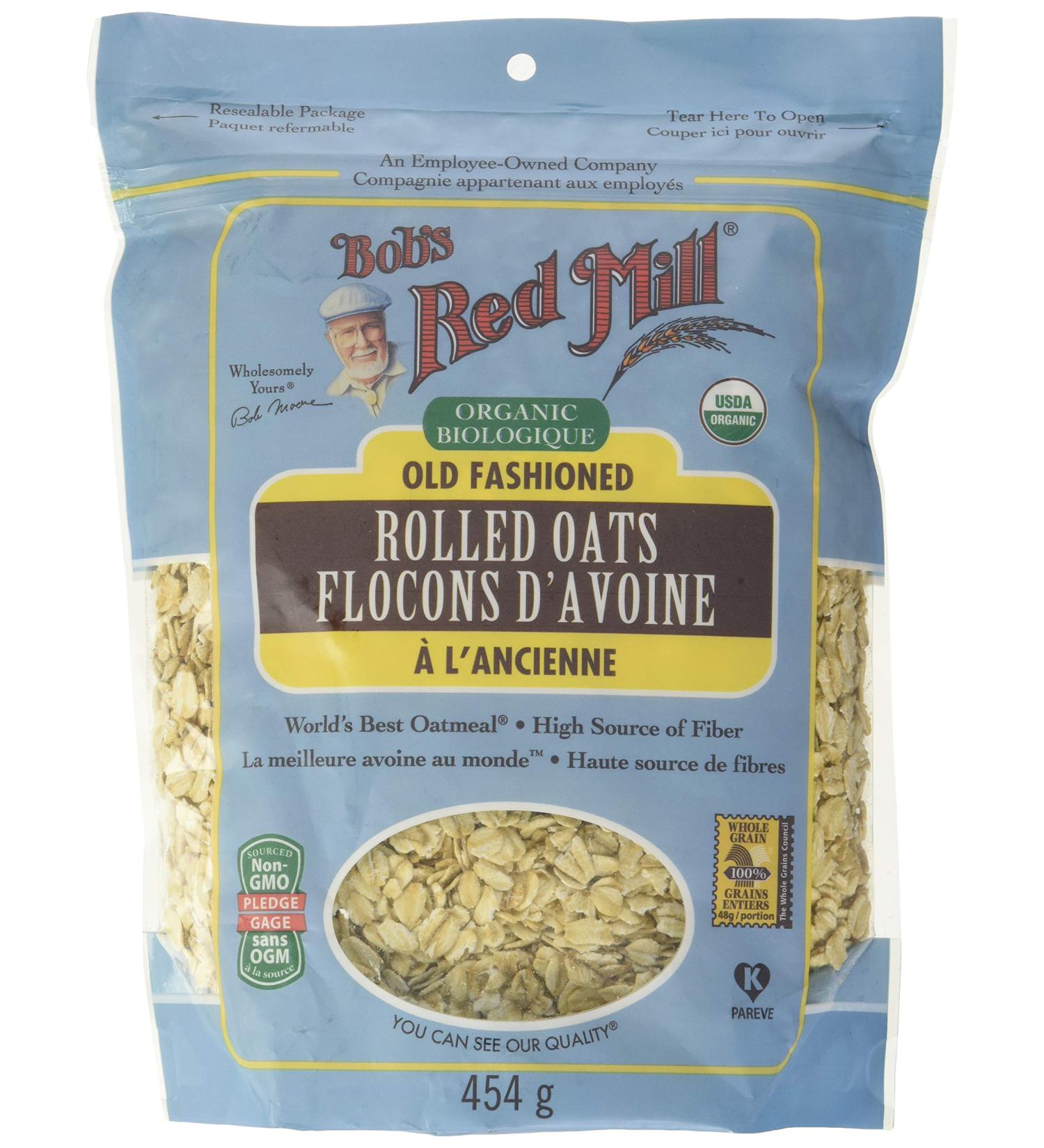 BOBS RED Mill Oat Old Fashioned Organic 454 Grams - Buy Online on GoSupps.com