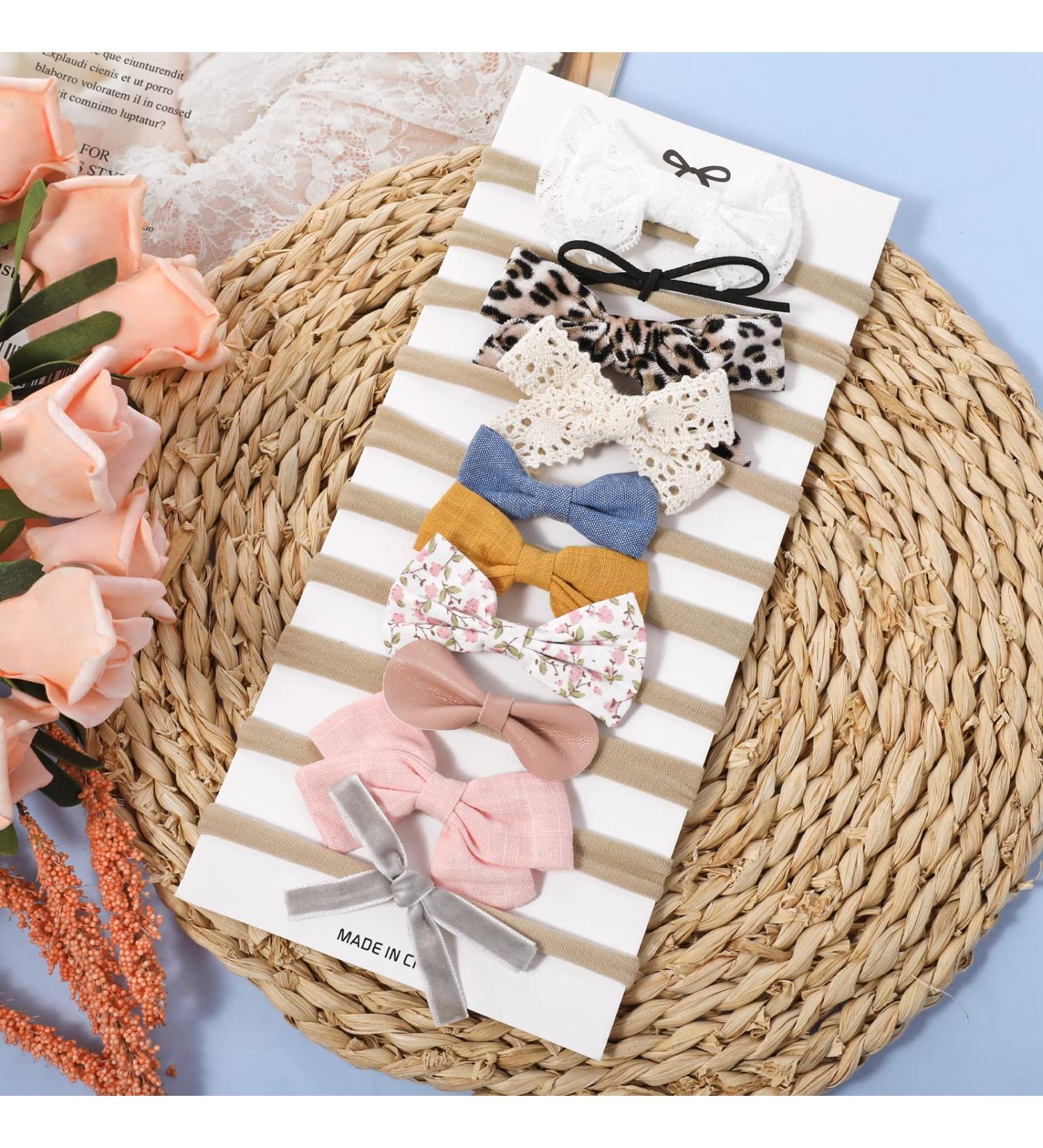 Baby Girl Headbands & Bows - Newborn to Toddler Nylon Hair Accessories - Buy Online on GoSupps.com