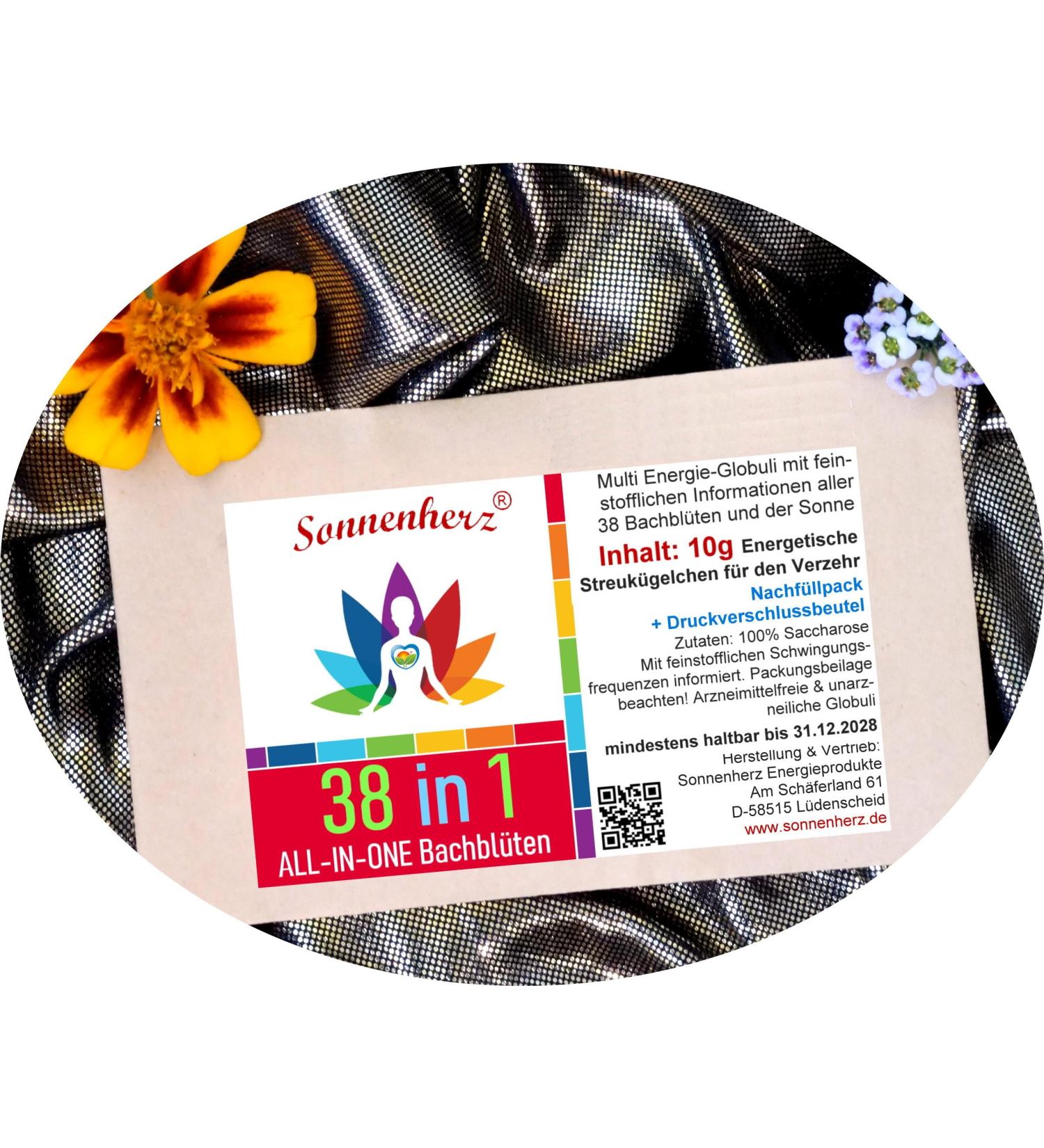 UrKraft Bach Flower Globules with All 38 Bach Flowers 10 g Concentrated Power for Harmony and Joy of Life Sunherz Refill Pack of 38 - Buy Online on GoSupps.com