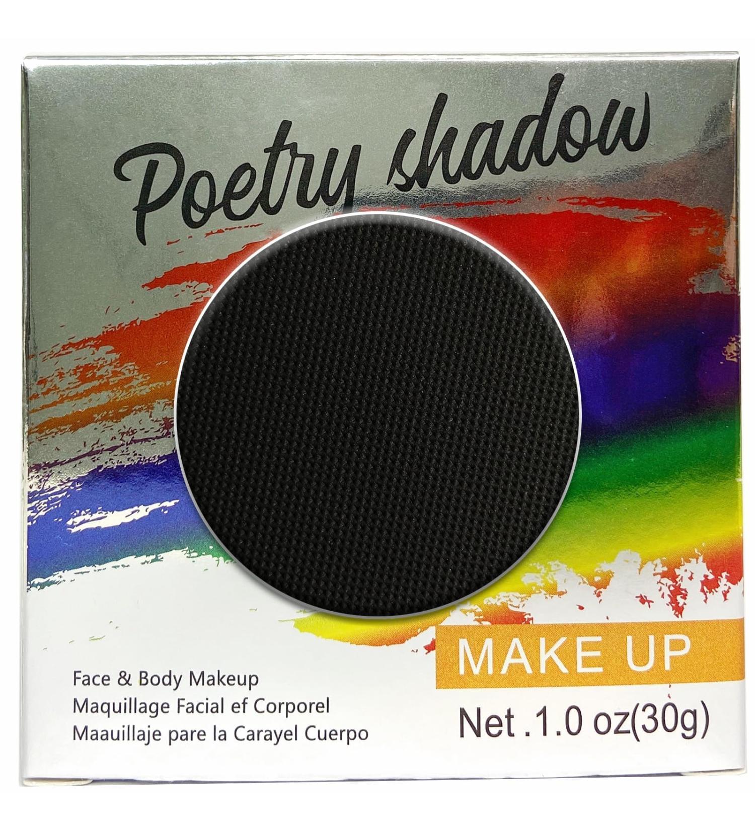 MockTota Body Paint Face and Body Black 30g Palette Professional Makeup Water Soluble For Kids and Adults Halloween Carnival Shows