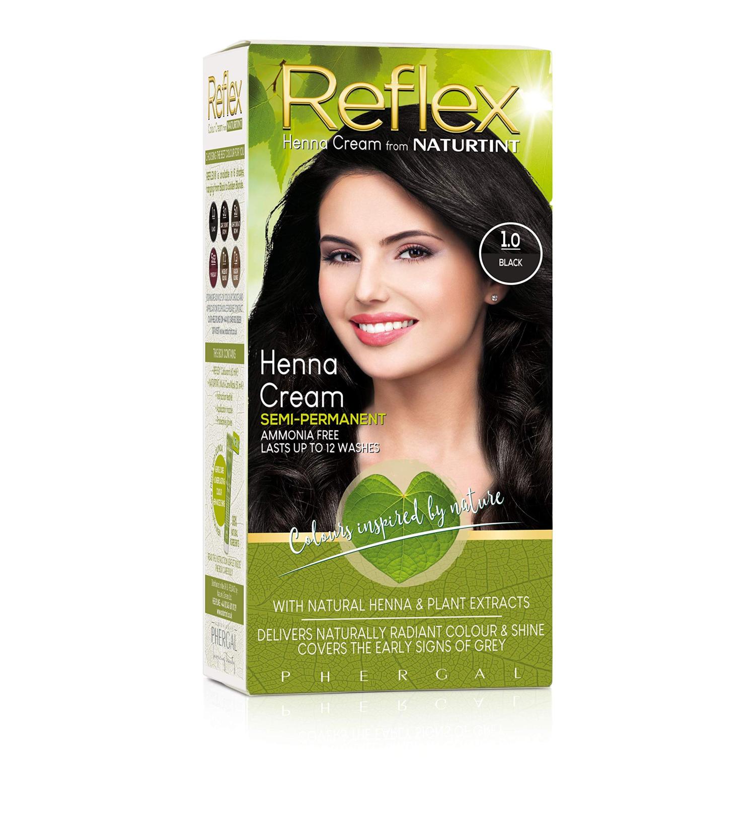 Naturtint Reflex Non-Permanent Hair Color 1.0 Black - 90ml | Vegan & Ammonia-Free | International Shipping Available - Buy Online on GoSupps.com