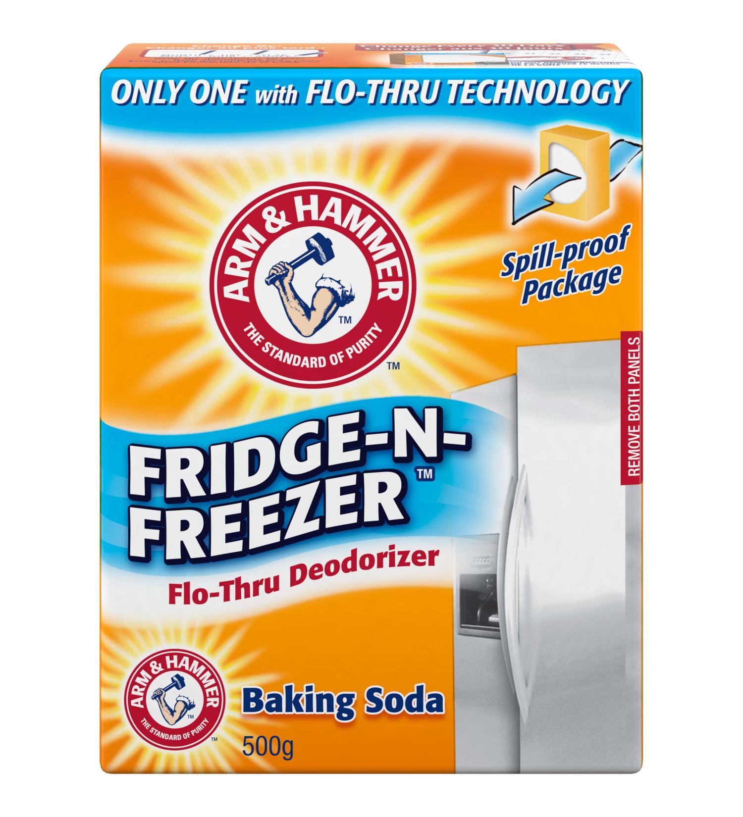 ARM & HAMMER Baking Soda Fridge-N-Freezer Baking Soda Deodorizer 500 g - Buy Online on GoSupps.com