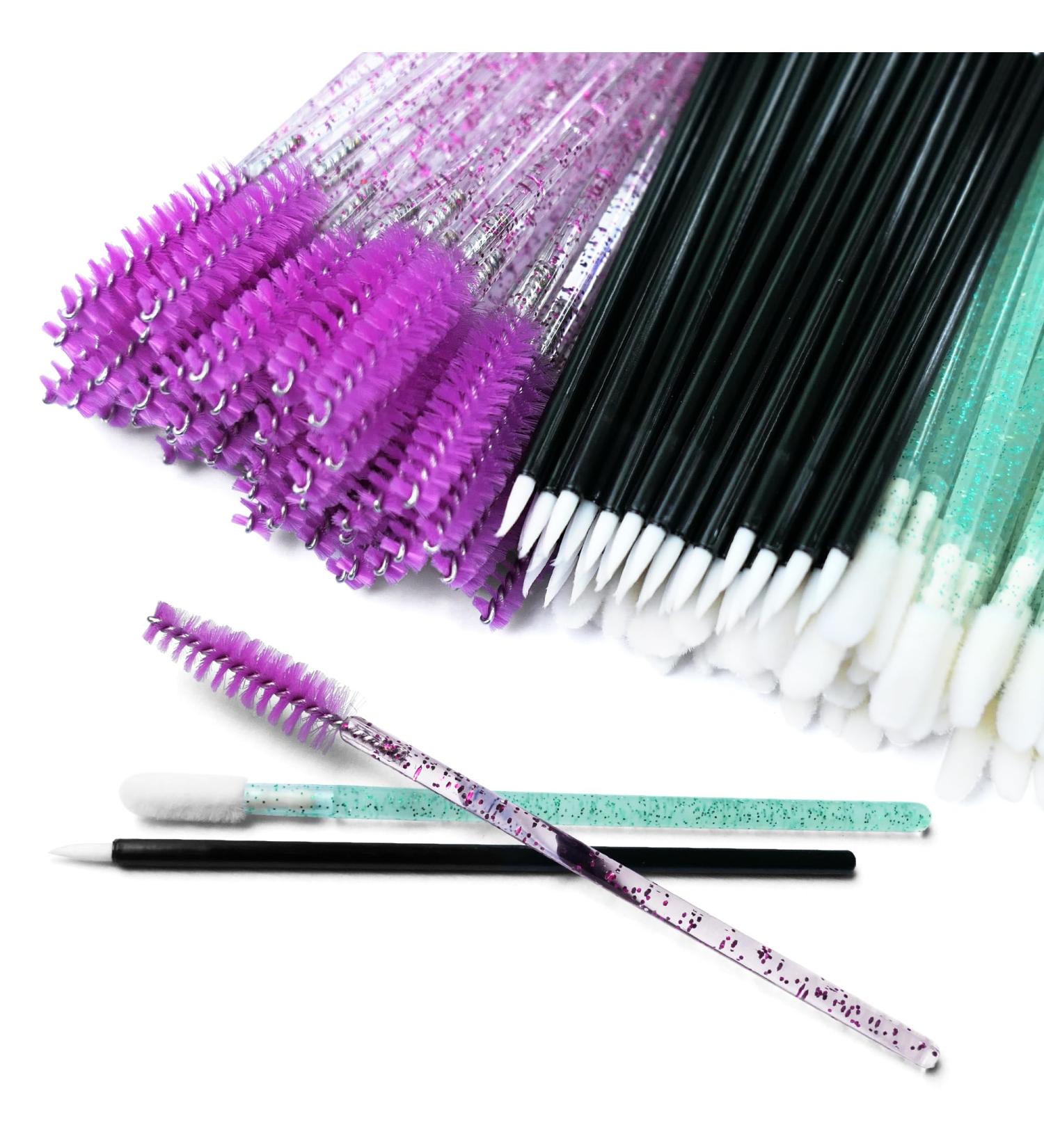 150pc Disposable Spoolies Set - Eyelash Lip Eyeliner & Eyebrow Brushes for Expert Makeup Application | Ideal for Eyelash Extensions | G Set G - Buy Online on GoSupps.com