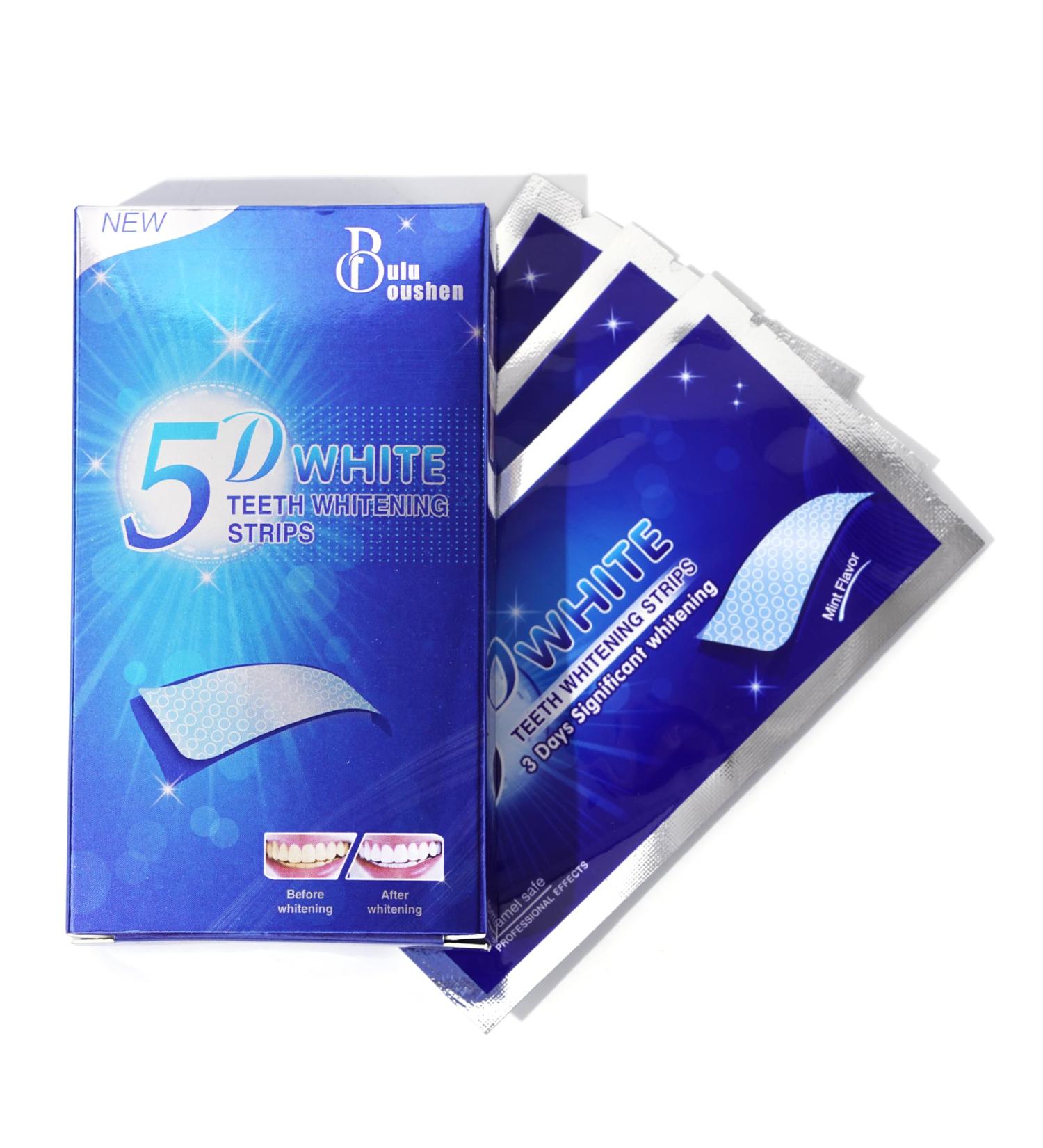 Teeth Whitening Strips - Professional Effects Non-Toxic & Sensitivity-Free - 28 Strips (14 Count Pack) | Dentist Formulated - Buy Online on GoSupps.com