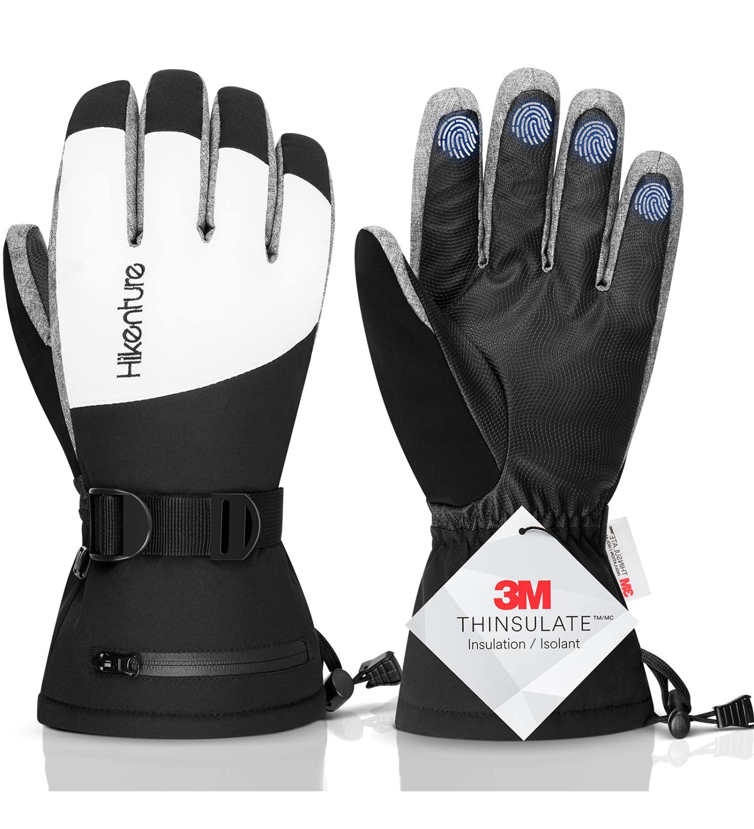 Hikenture Waterproof Winter Gloves for Men & Women | 3M Windproof Ski & Bicycle Gloves | Best Cross-Country Skiing Gloves - Buy Online on GoSupps.com